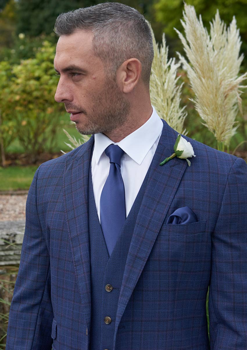 Alveley | Blue Check Lounge Suit