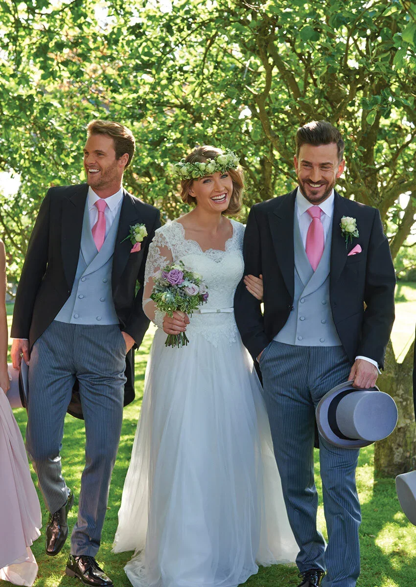 Ironbridge | Black Herringbone Morning Suit