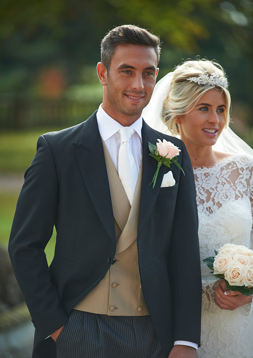 Ironbridge | Black Herringbone Morning Suit