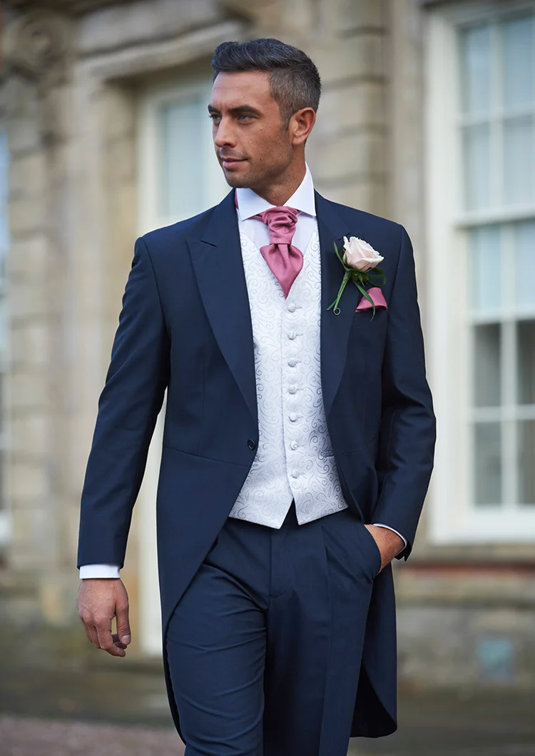 Forton | Navy Mohair Morning Suit 