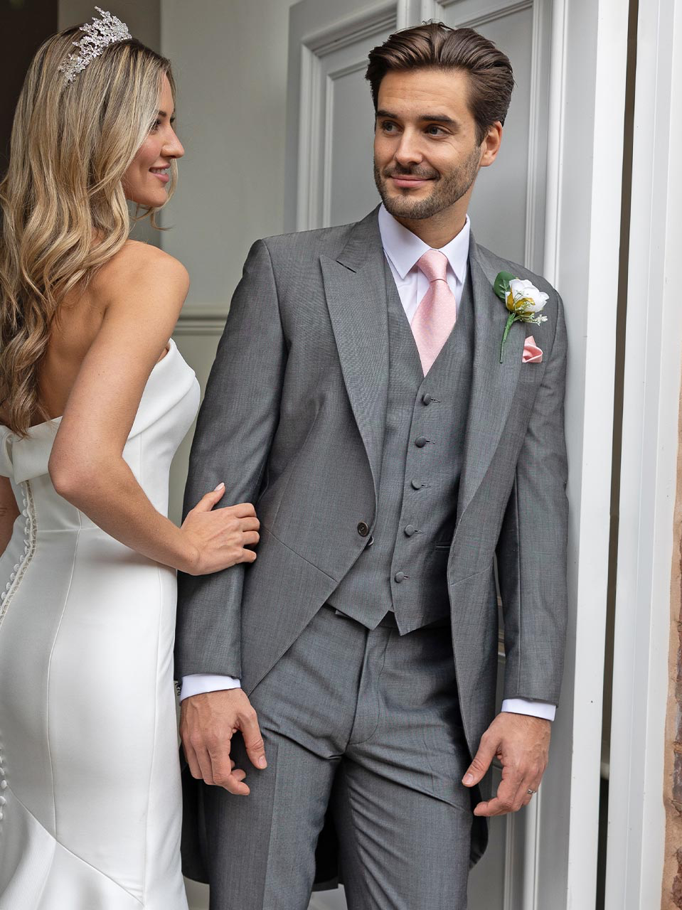 Hinstock | Sliver Grey Morning Suit