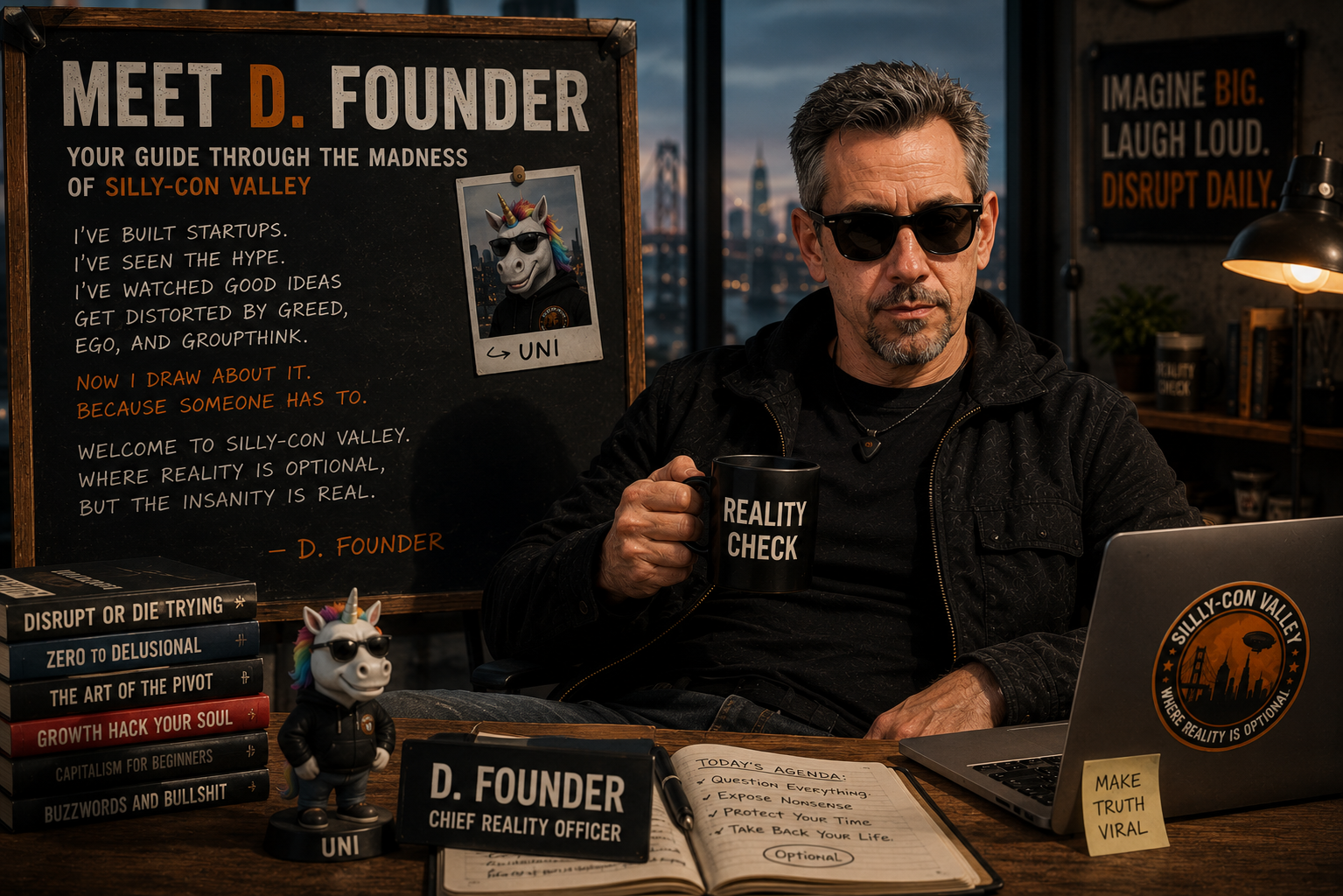 Meet The Team: D. Founder - Chief Reality Officer