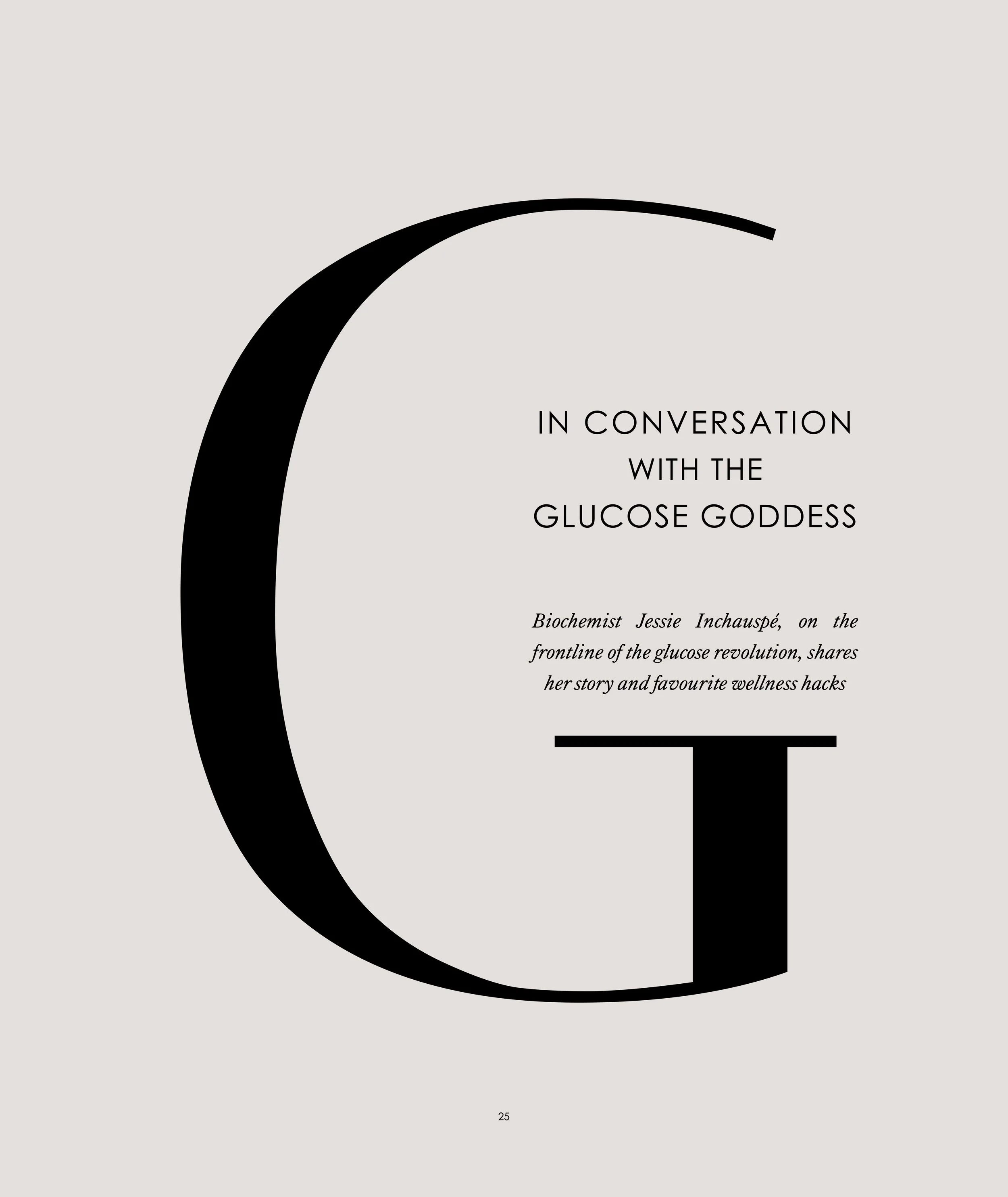 In Conversation with the Glucose Goddess