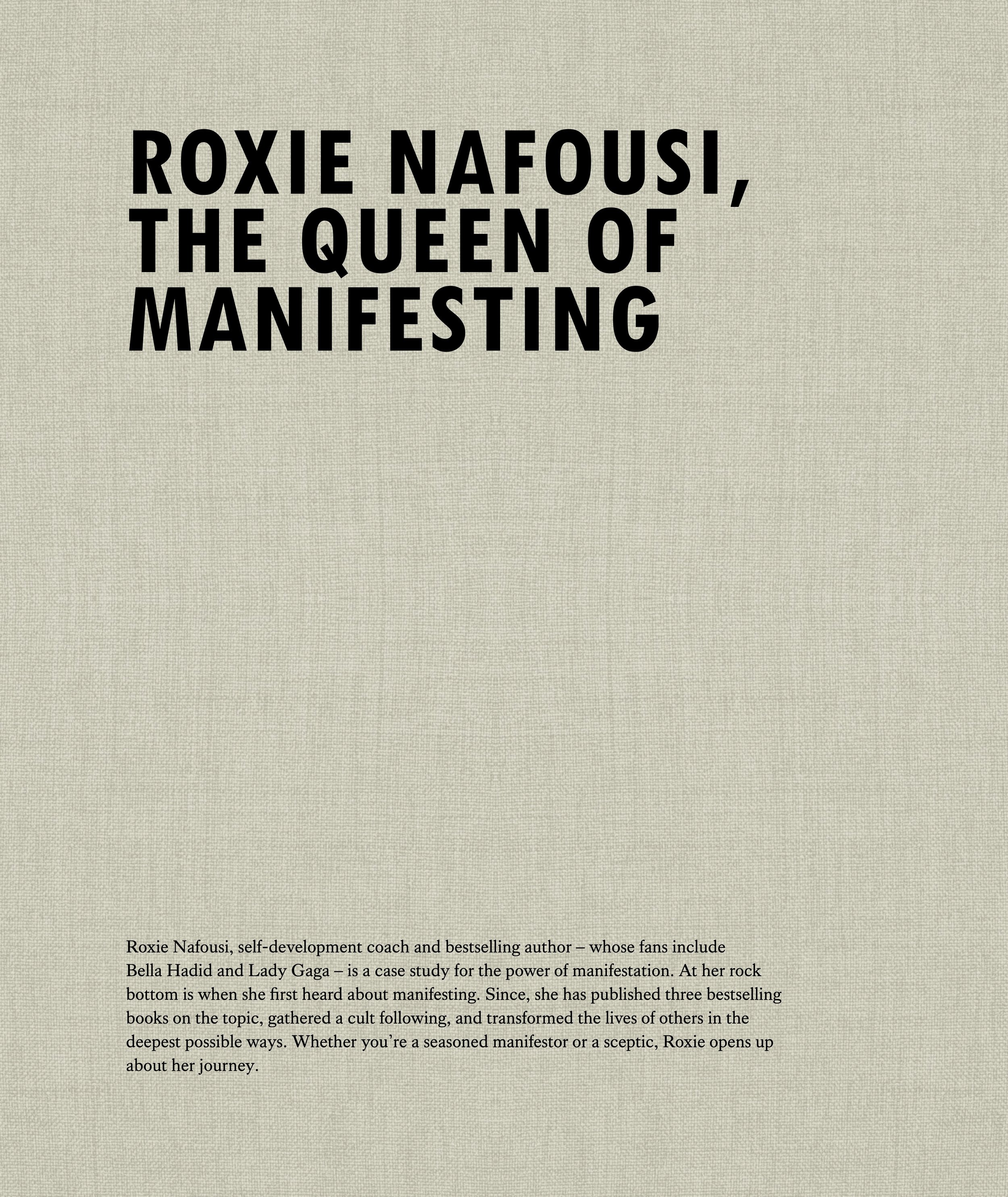 Roxie Nafousi, the Queen of Manifesting