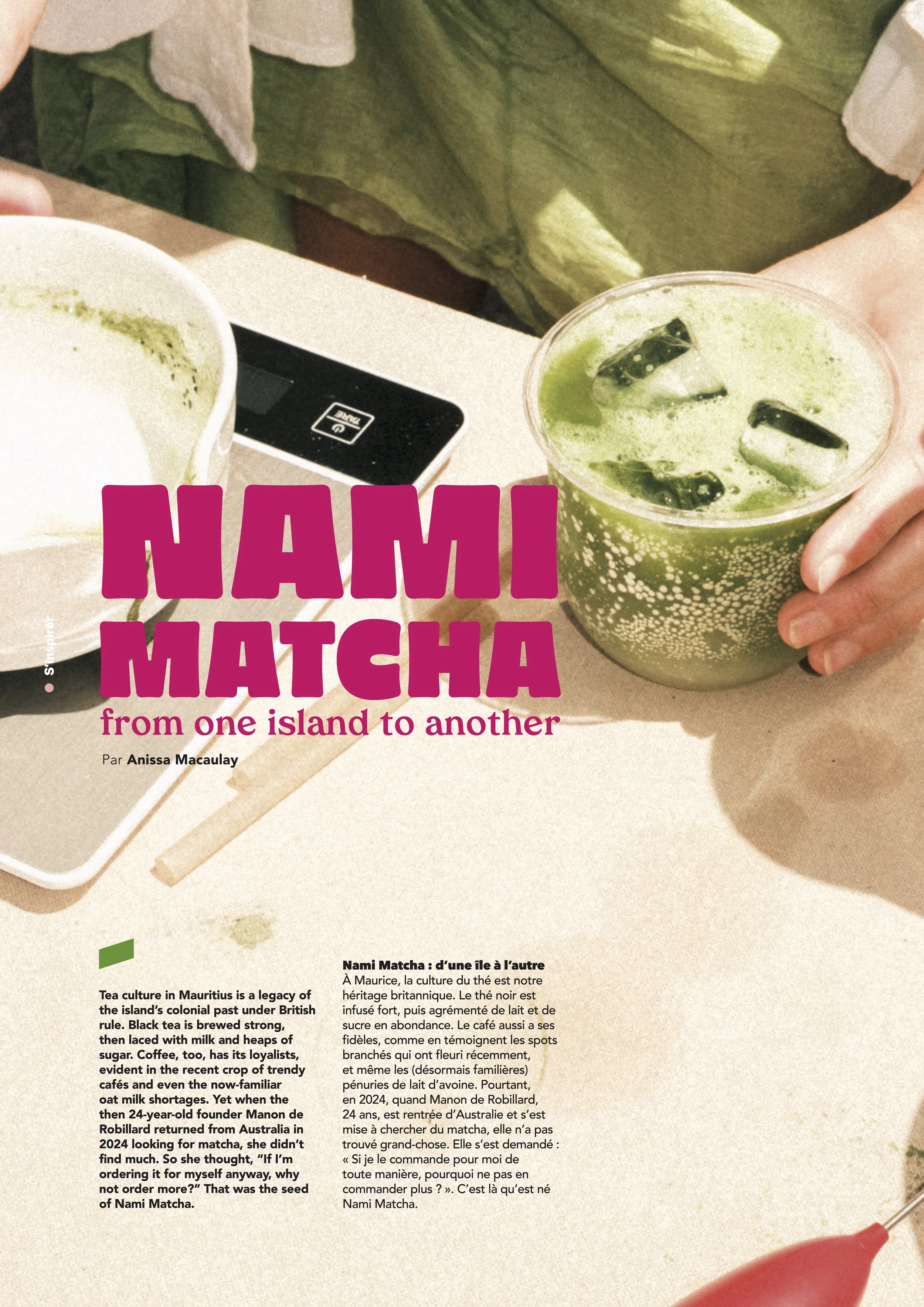 APARTÉ / Nami Matcha: From One Island to Another