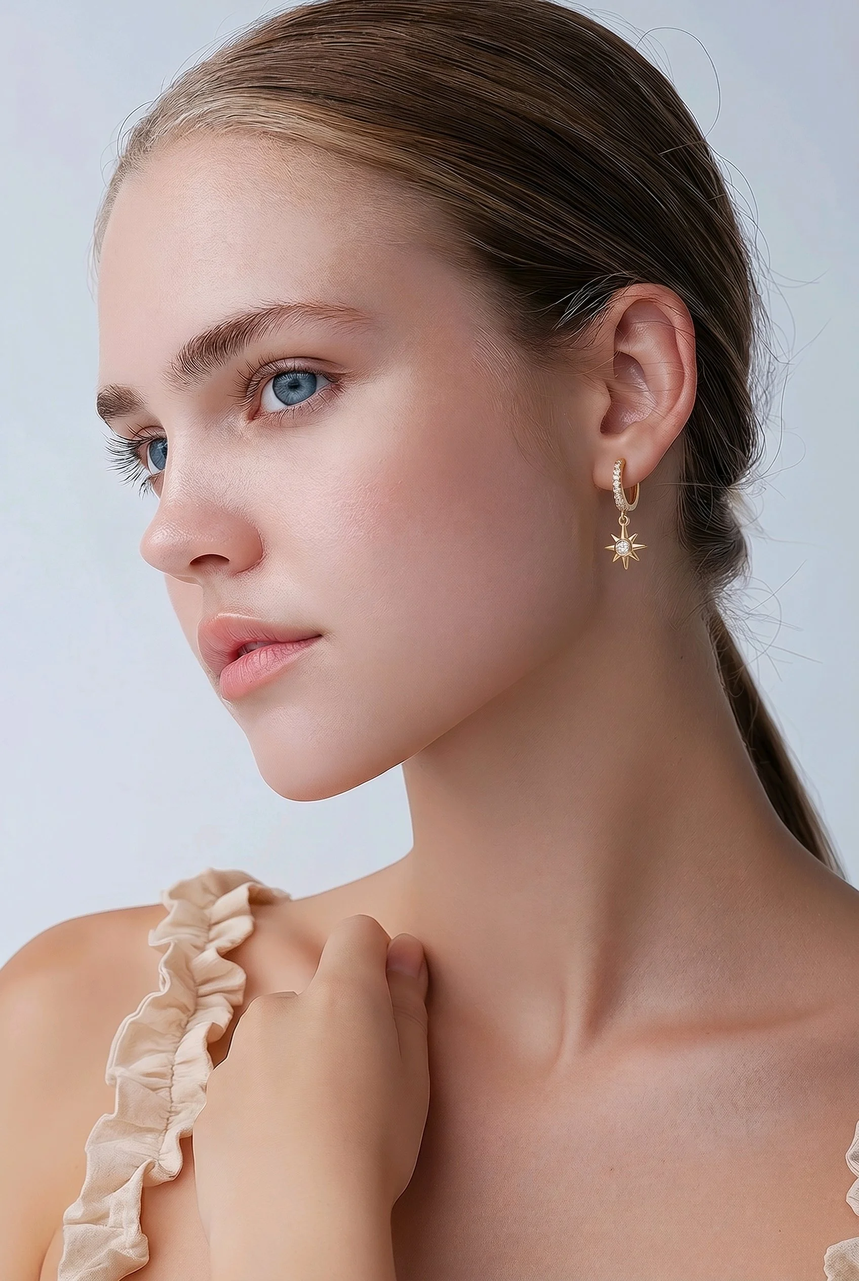 Boucles d'Oreilles étoile créoles