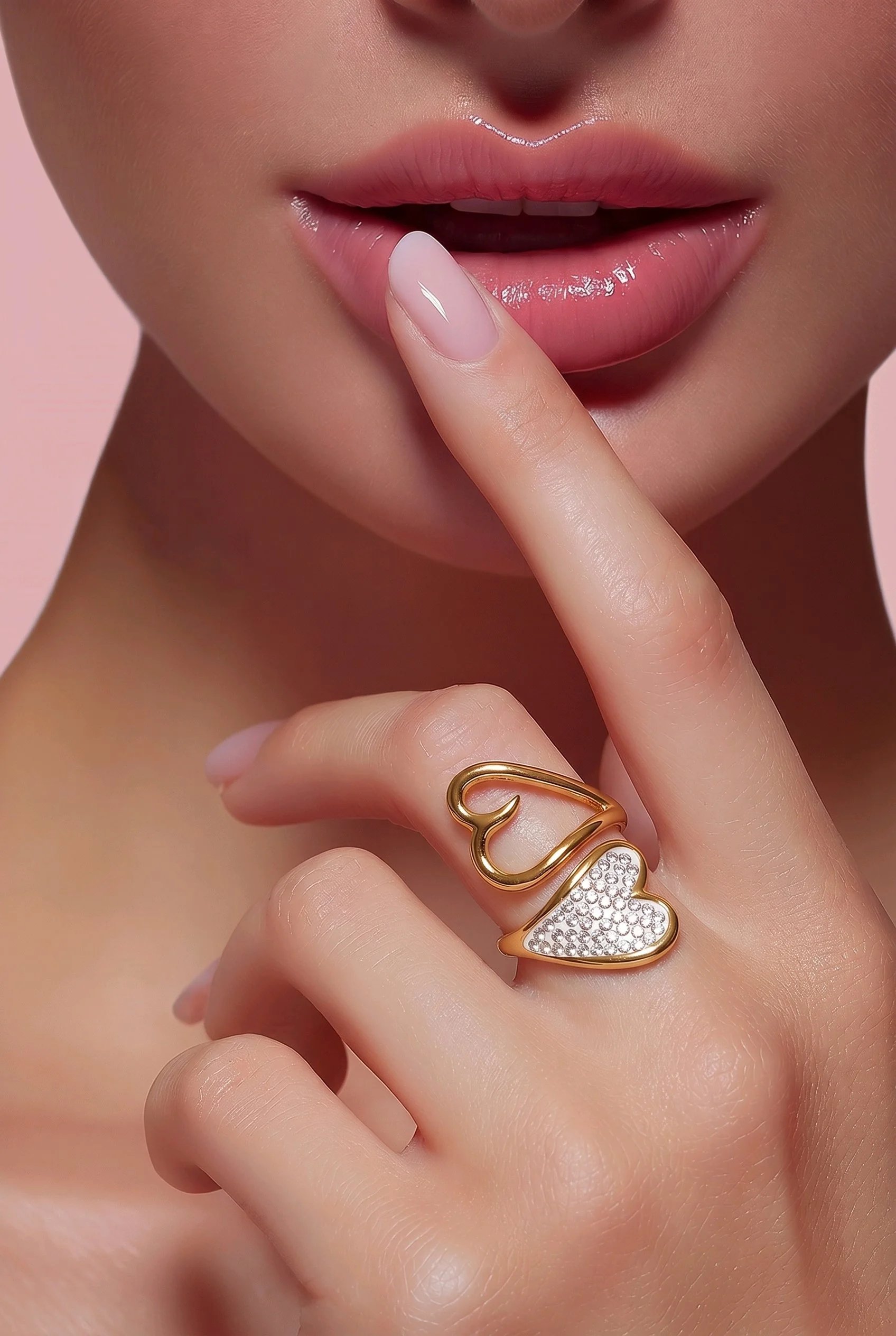 Bague Coeur à Zircon
