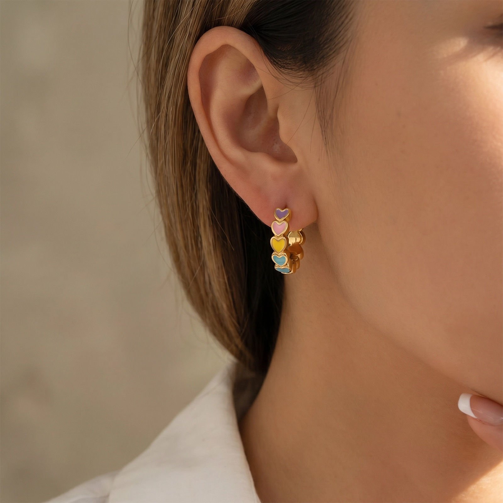 Boucles d'Oreilles Créoles Sucrées