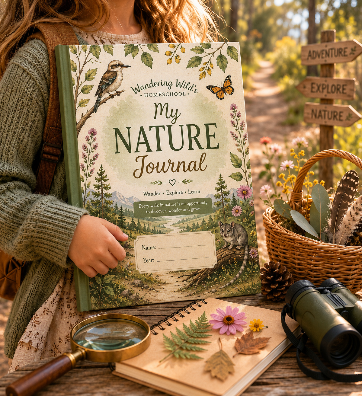 🌿 Wandering Wild’s Homeschool Nature Journal