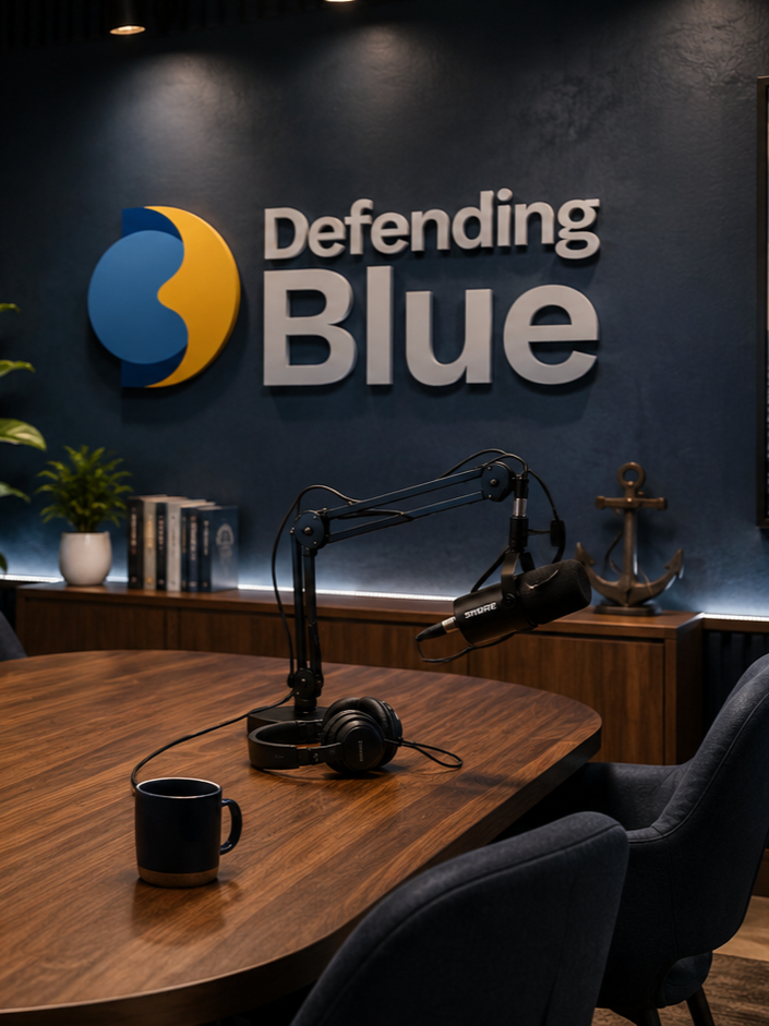 Partner with Defending Blue for a podcast season