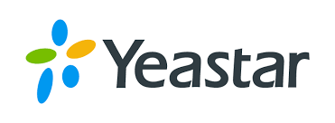 Yeastar logo with colorful abstract symbol and company name