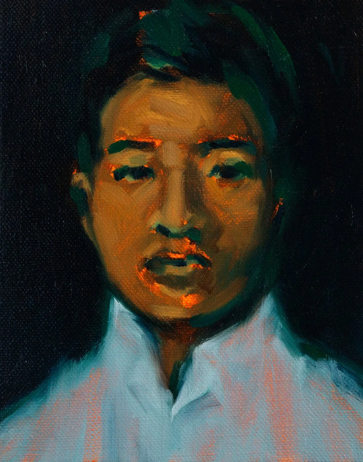 At The Wedding (Ancestral), 2026. Oil on linen. 20 x 25cm.