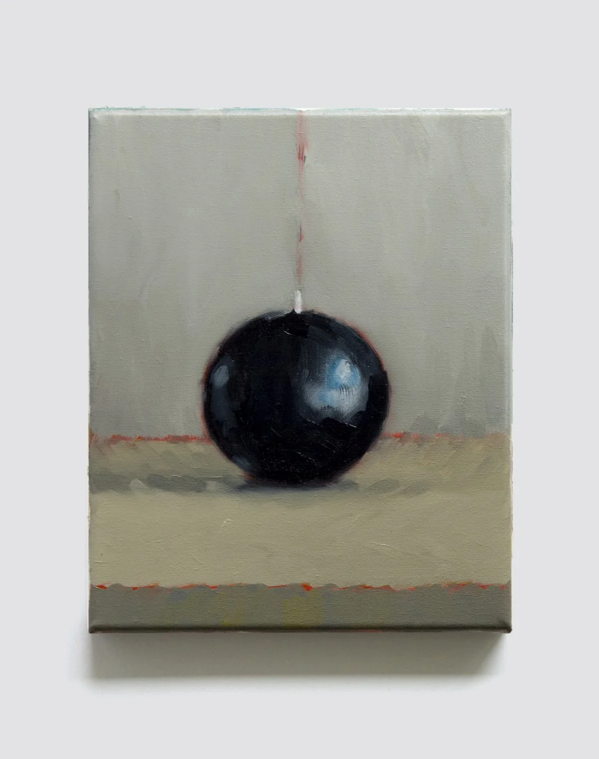 Weight, 2017. Oil on canvas. 20 x 25cm. Private collection.