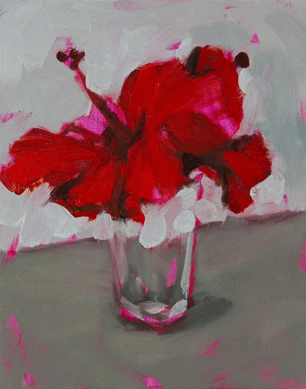 Last day in Rarotonga, 2025. Oil on canvas. 20 x 25cm.