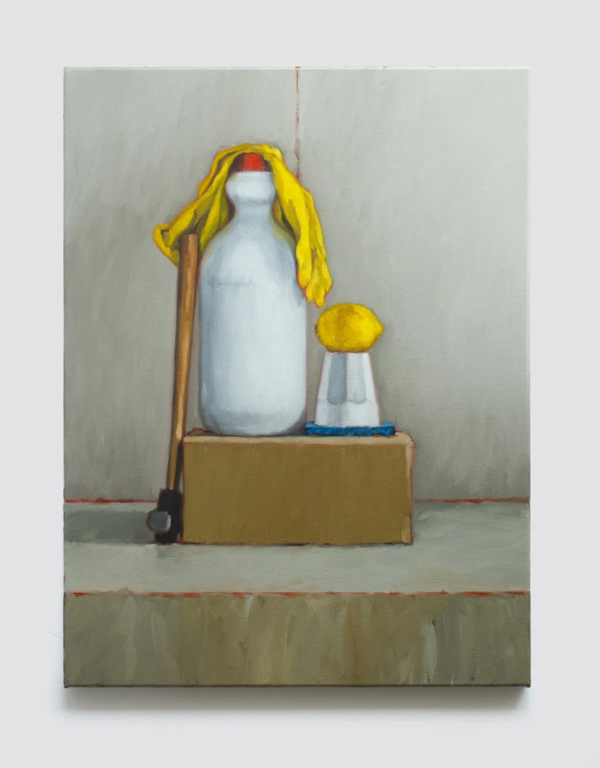 Bleach, Lemon, Hammer, 2017. Oil on canvas. 40 x 50cm. Private Collection.