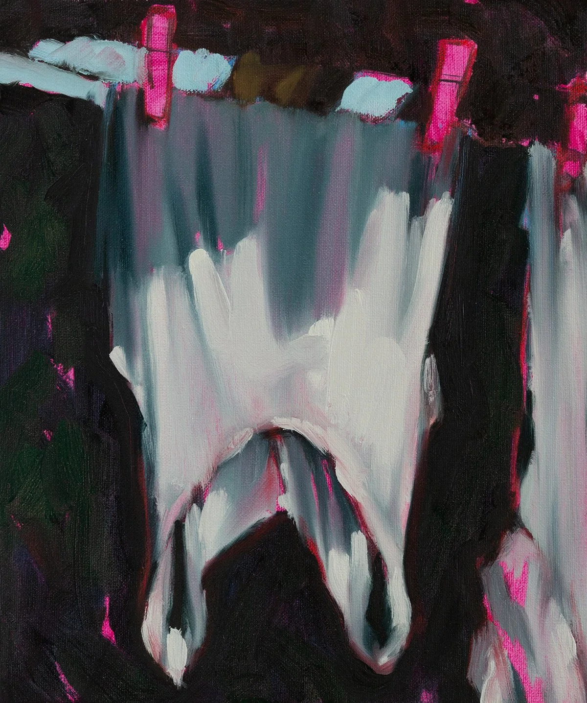 Ancestral Mahi, 2025. Oil on canvas. 25 x 30cm.