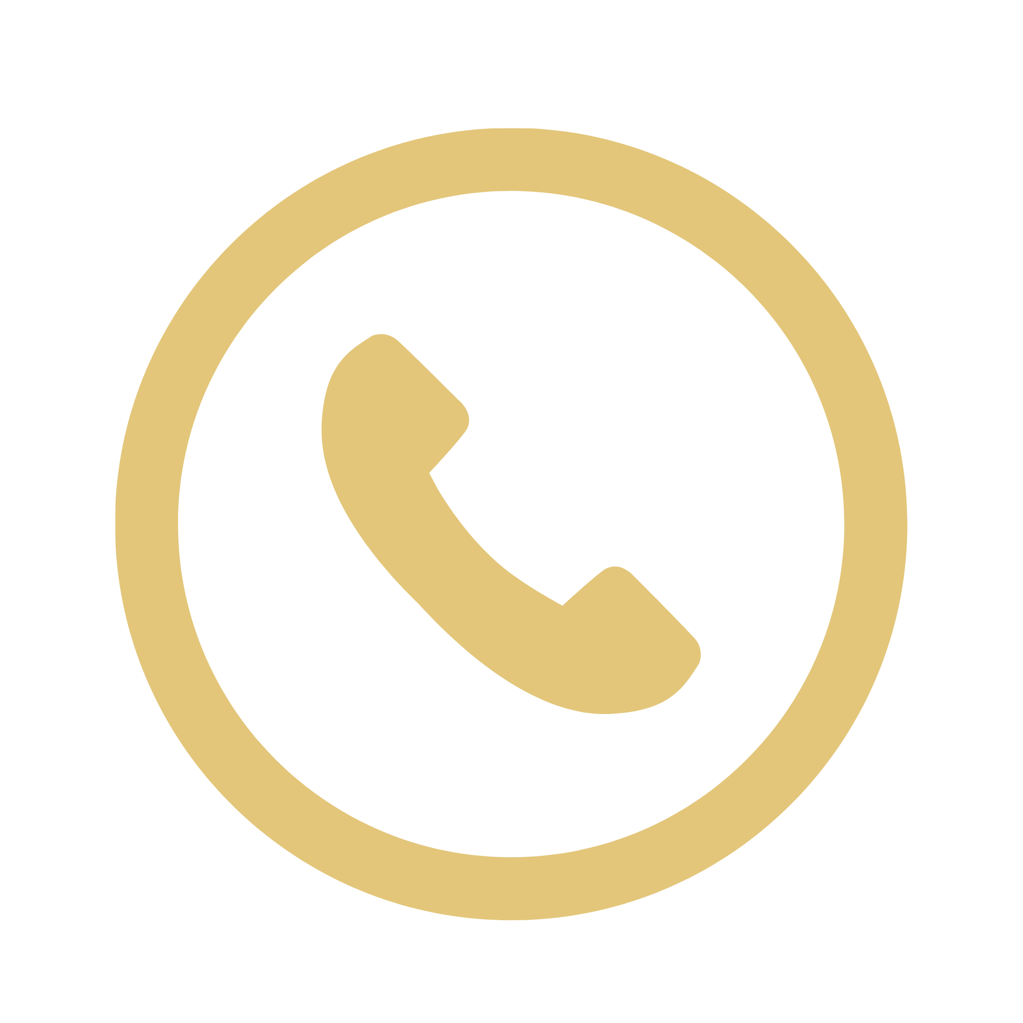 Gold letter Q on a black background.