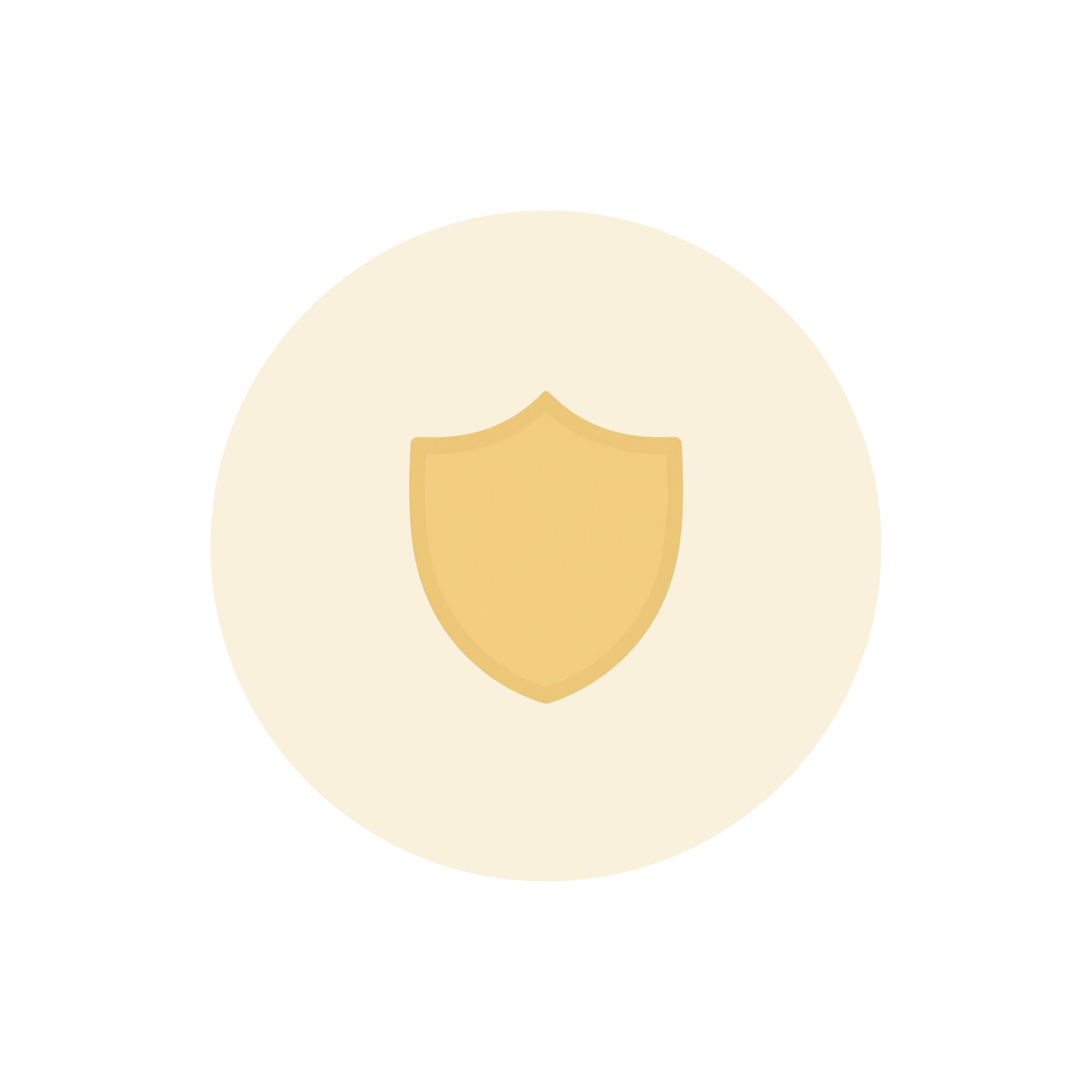 Illustration of a shield with a maple leaf symbol in the center.