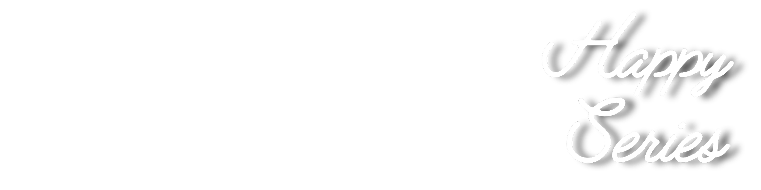 Text that reads "Happy Holidays" in white cursive font on a black background.