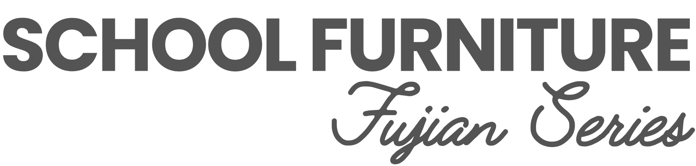 Logo for School Furniture Fijian Series with black and gray text.