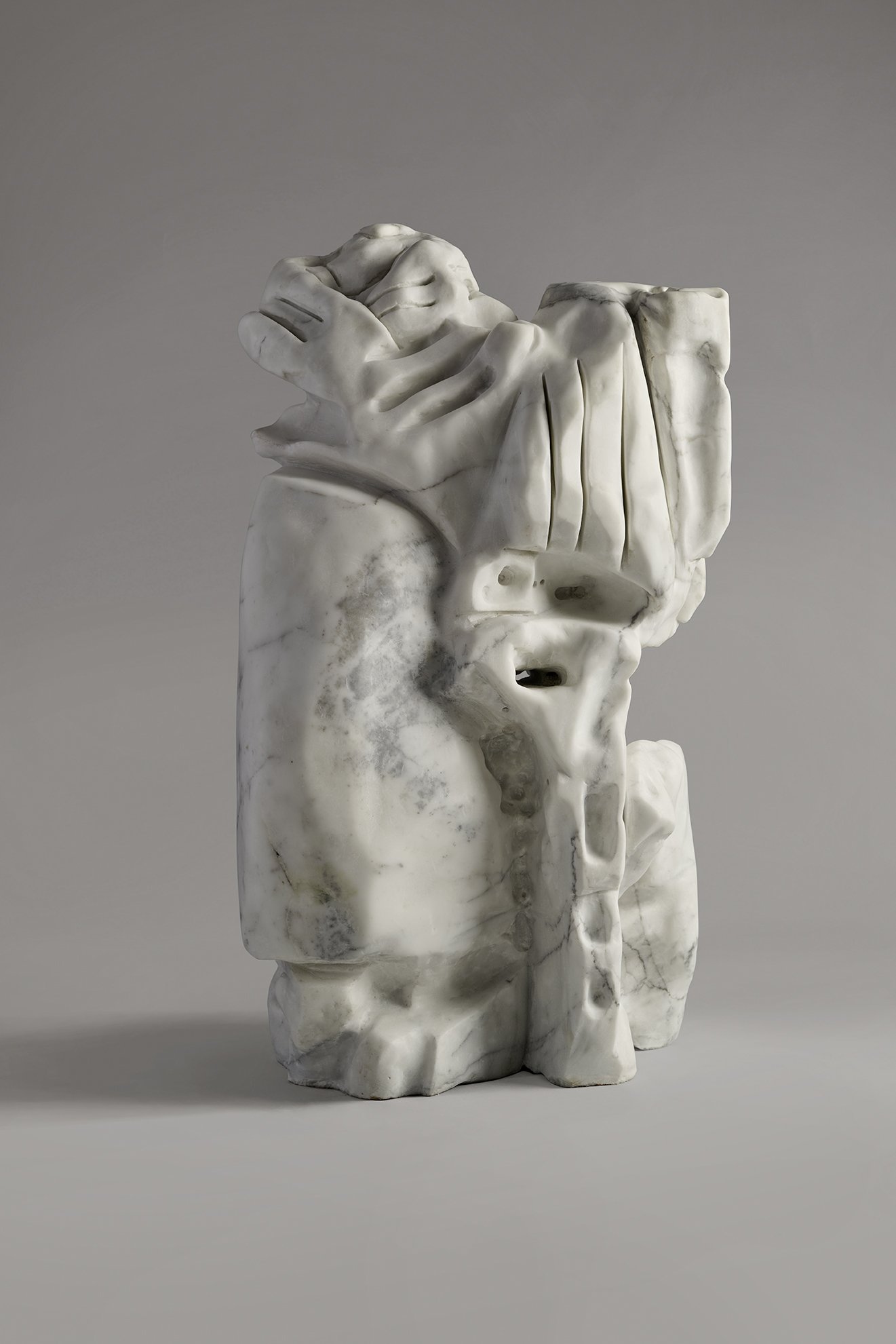 Sculpture - Marbre de Carrare - Taille directe - CEMI (artiste) 