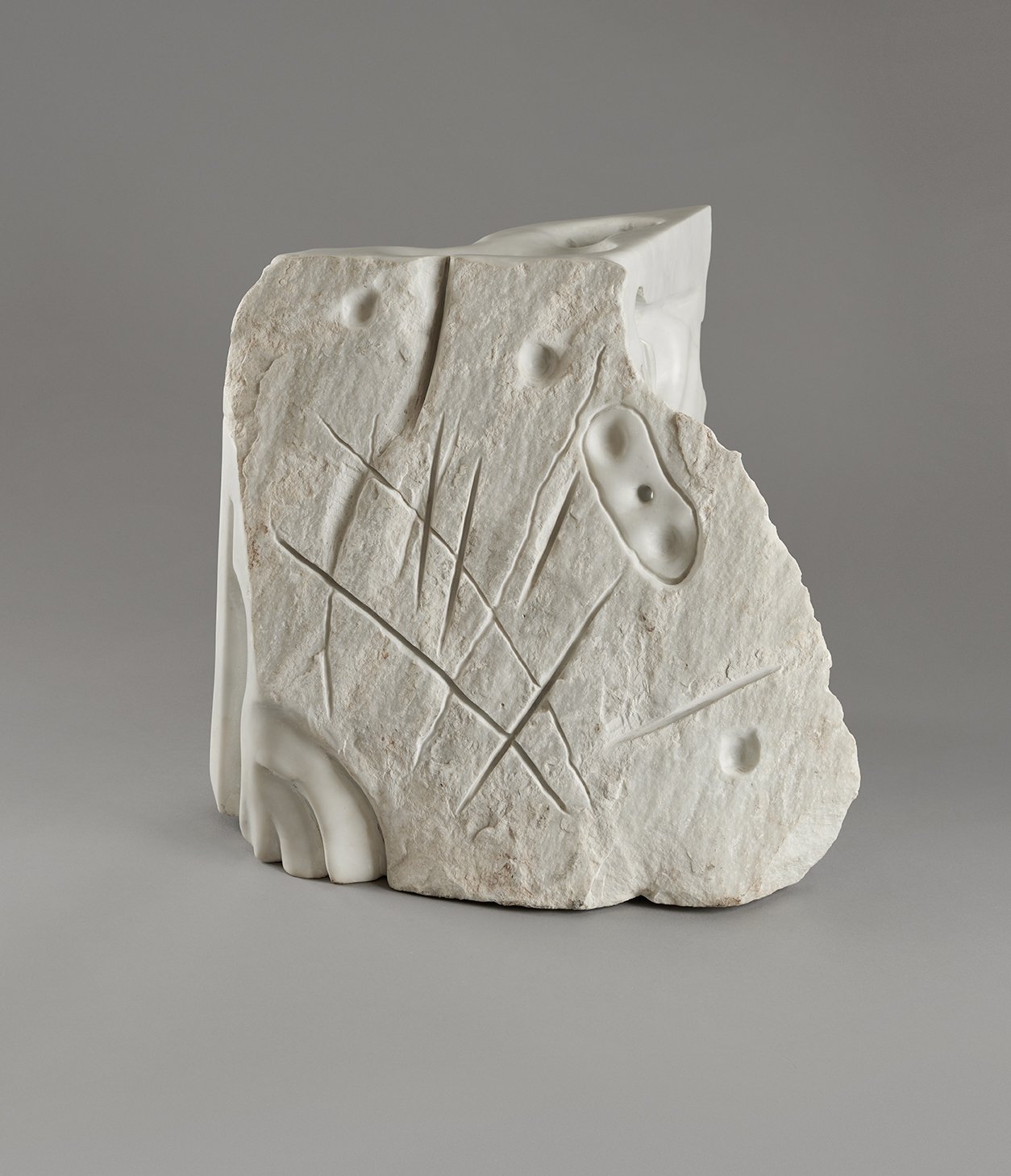 Sculpture - Marbre de Carrare - Taille directe - CEMI (artiste) 