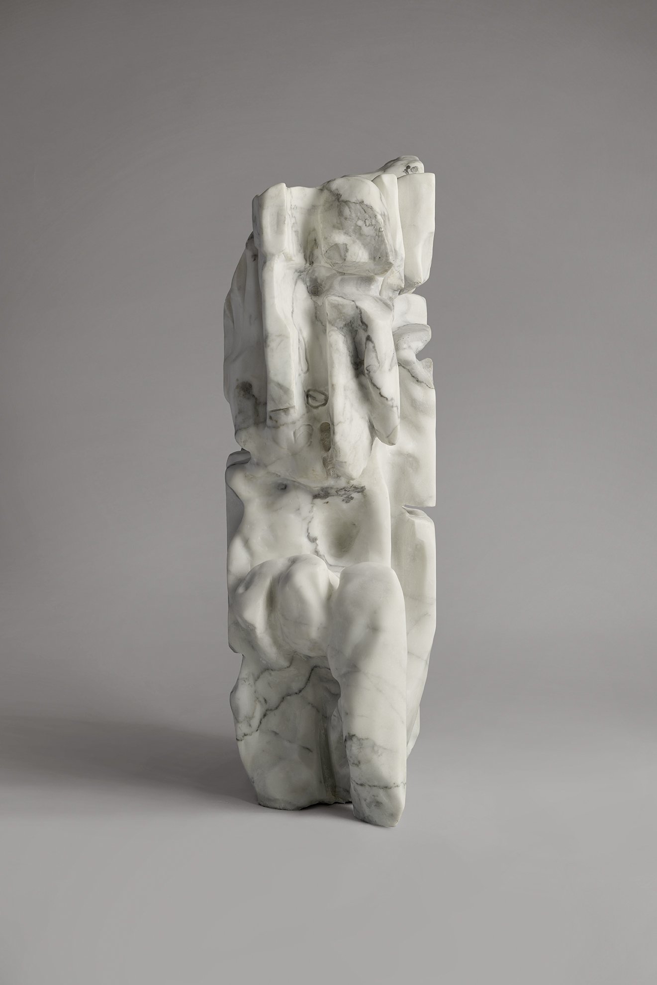Sculpture - Marbre de Carrare - Taille directe - CEMI (artiste) 