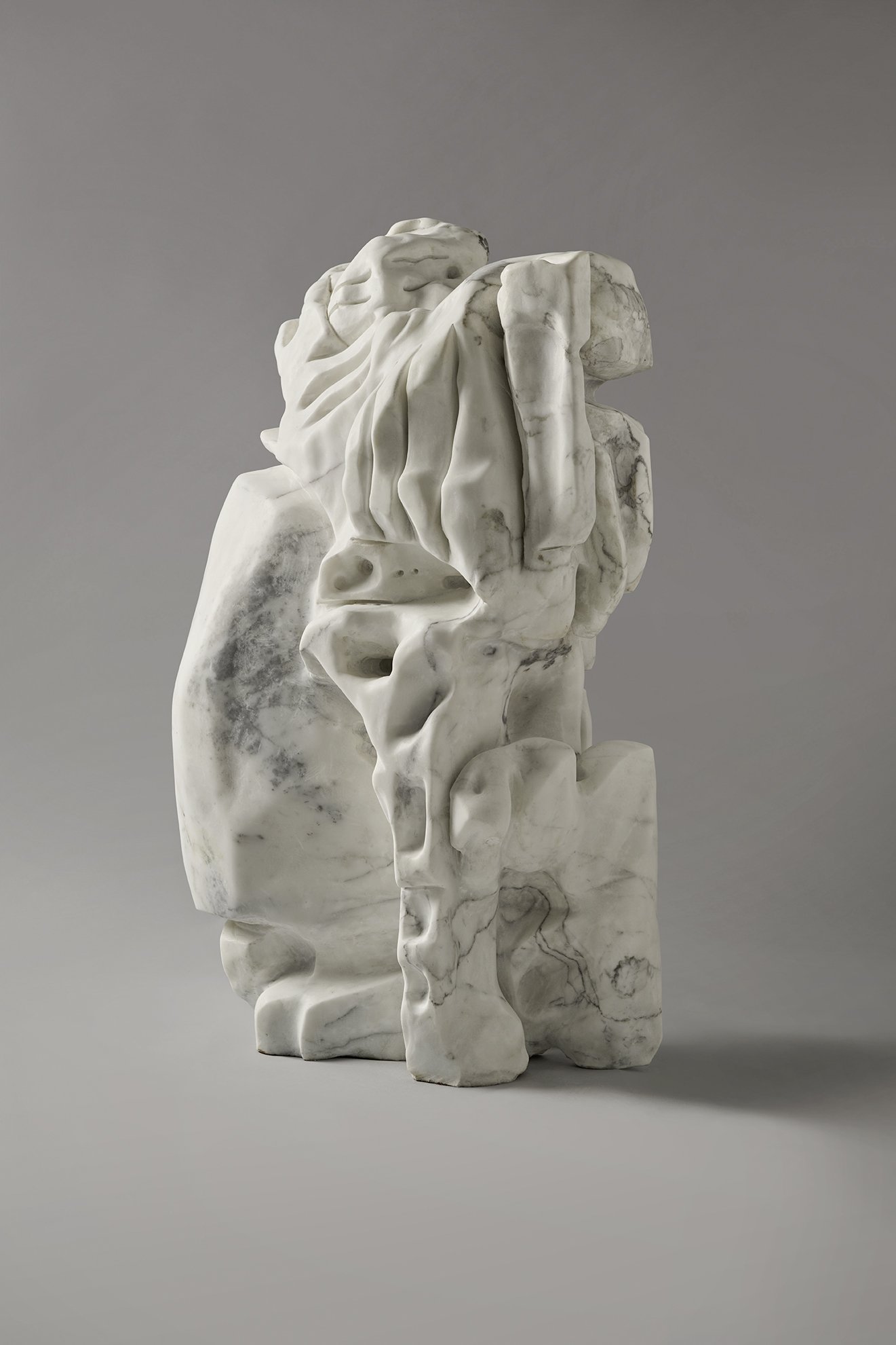 Sculpture - Marbre de Carrare - Taille directe - CEMI (artiste) 