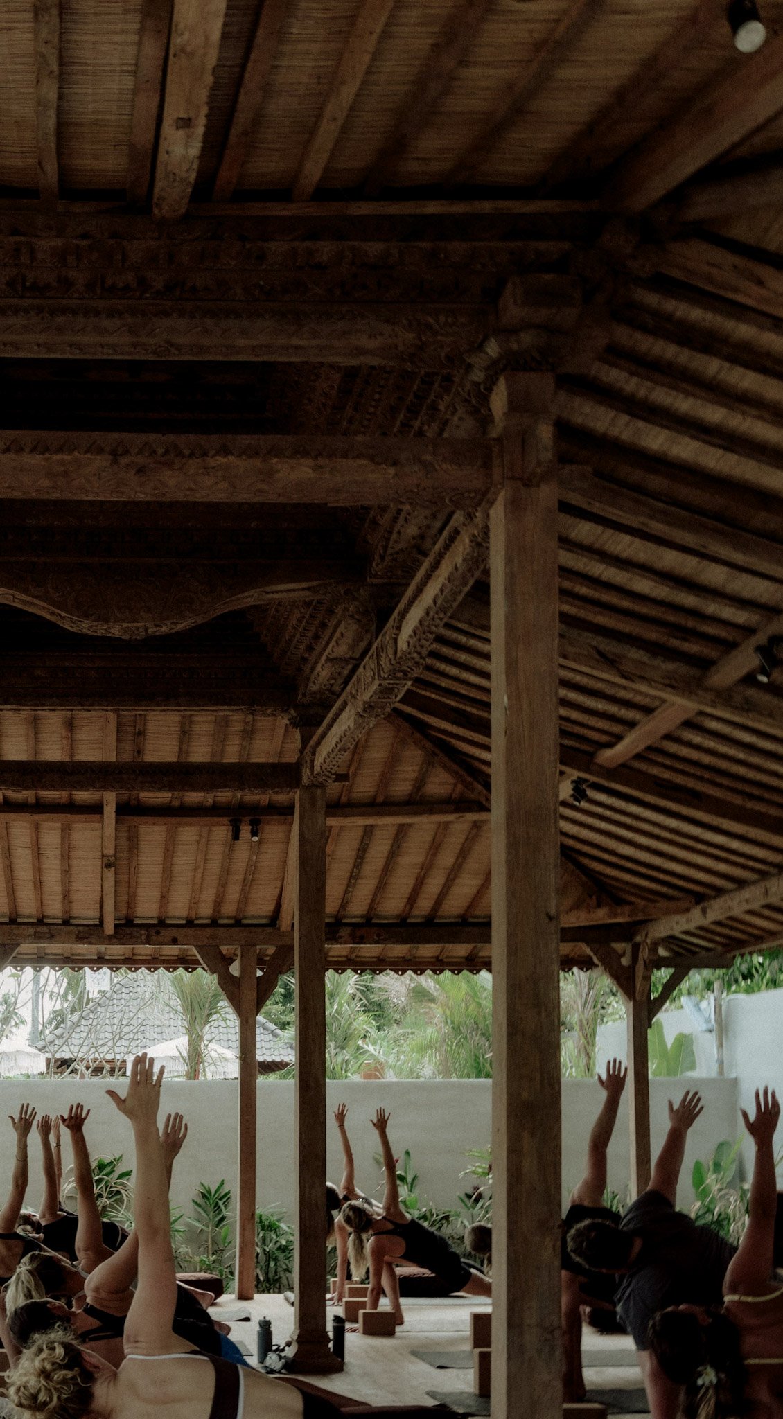 Yoga class in the Movement Shala