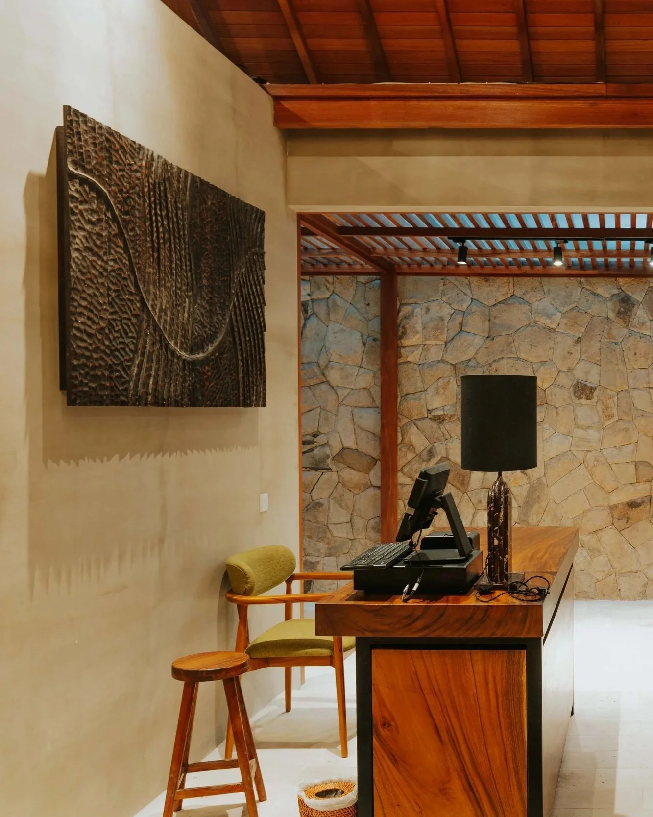 Interior workspace at Kalm Lembongan