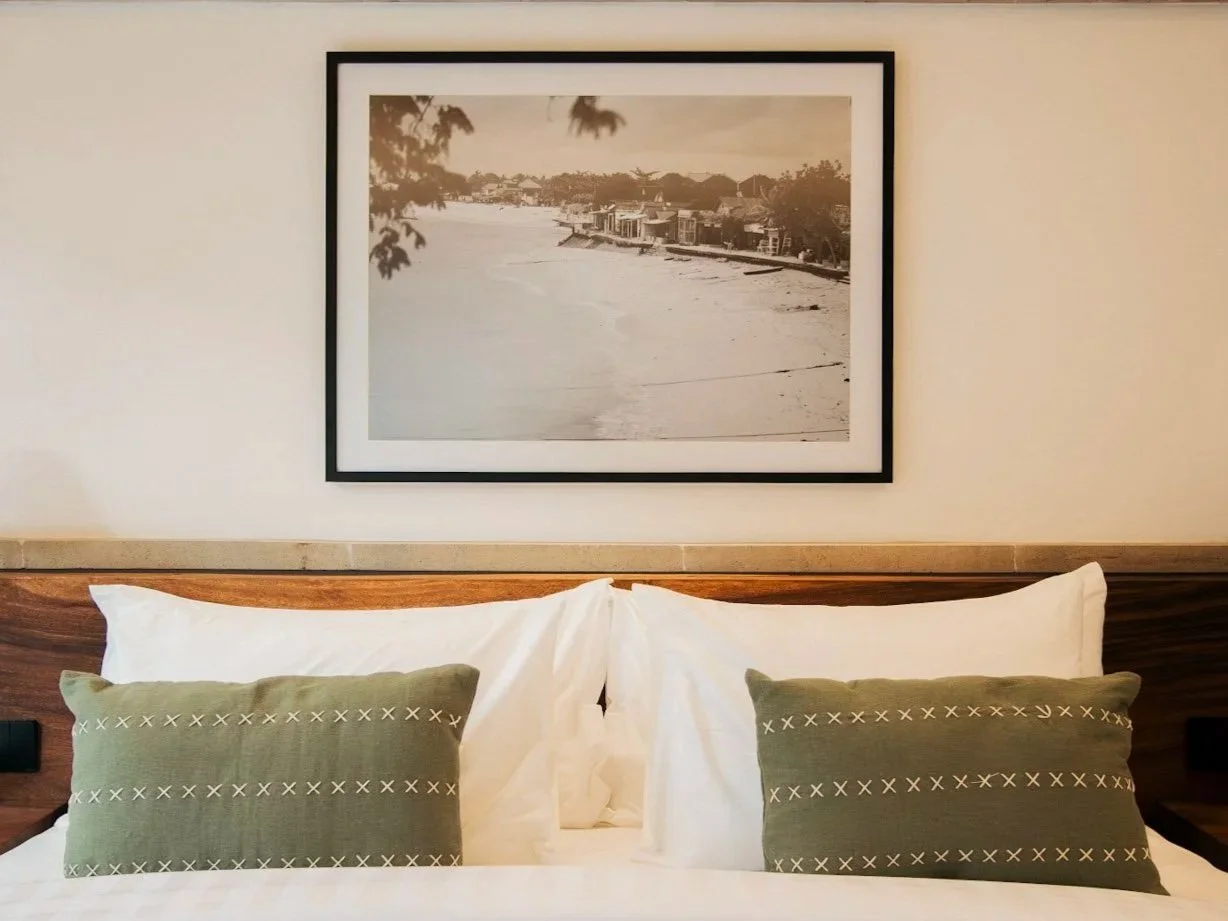 The Sanctuary private pool villa bedroom at Kalm Lembongan