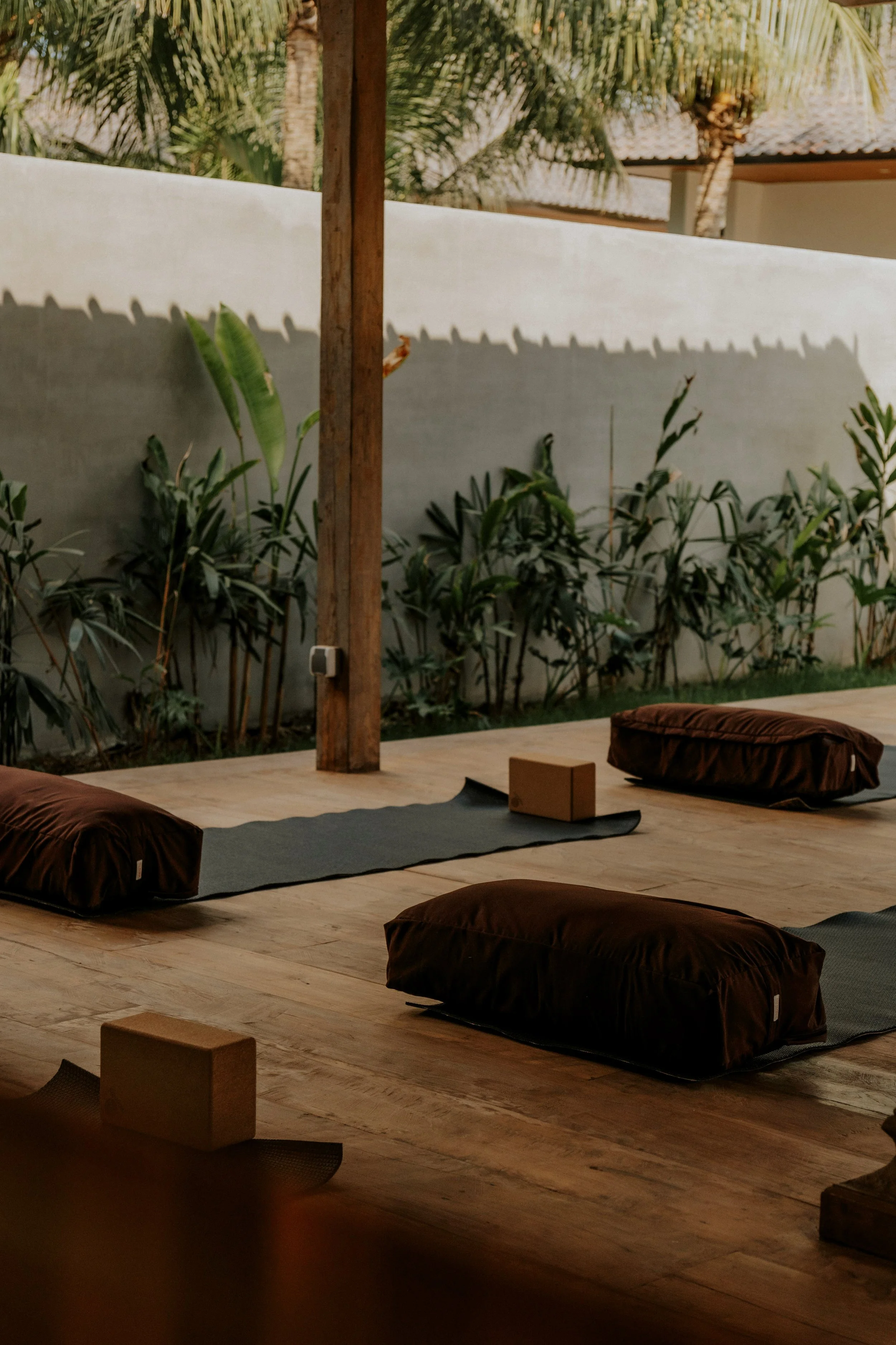 Yoga and meditation space in the Movement Shala