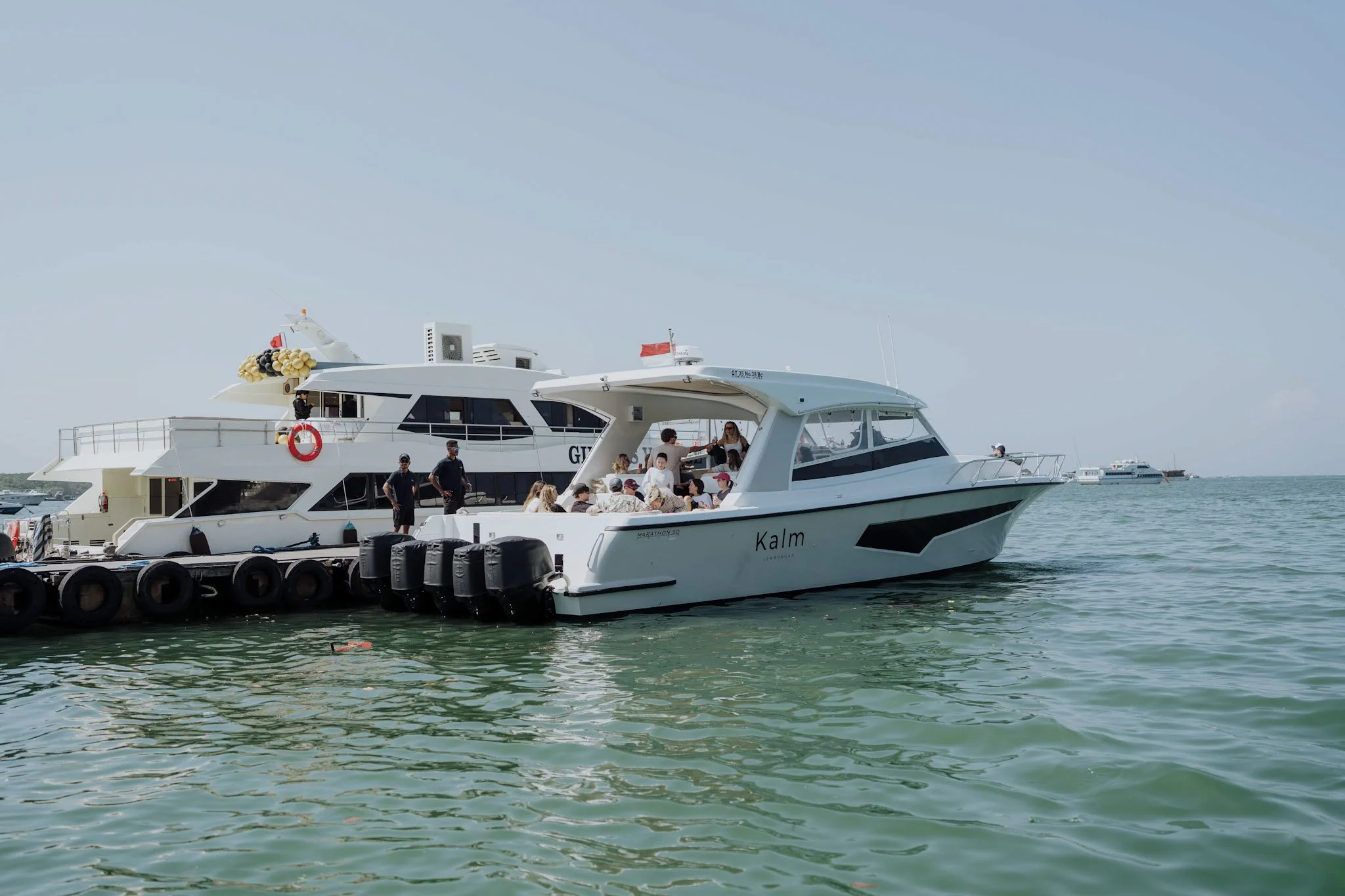 Kalm Charters private boat at Serangan harbour