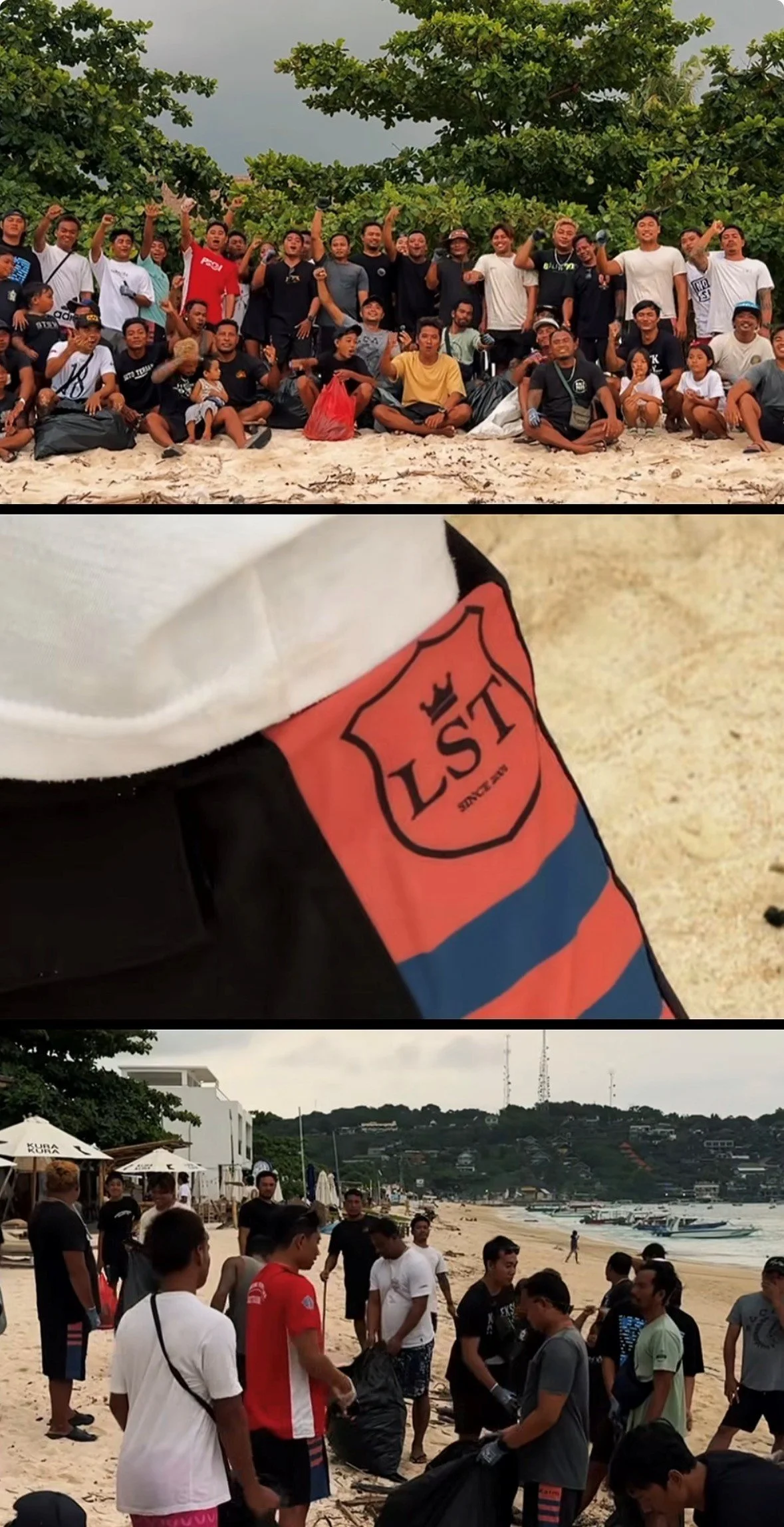 Kalm Community beach clean-up in Nusa Lembongan