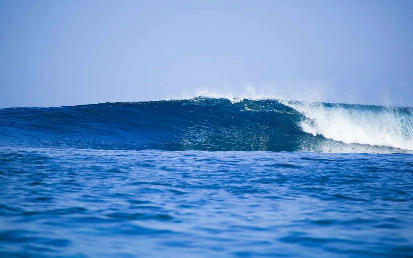 Wave at Shipwrecks surf break, Nusa Lembongan