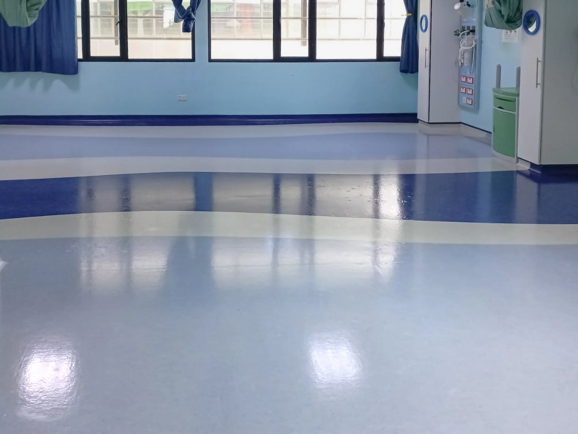 A polished floor after professional floor polishing in Brunei.