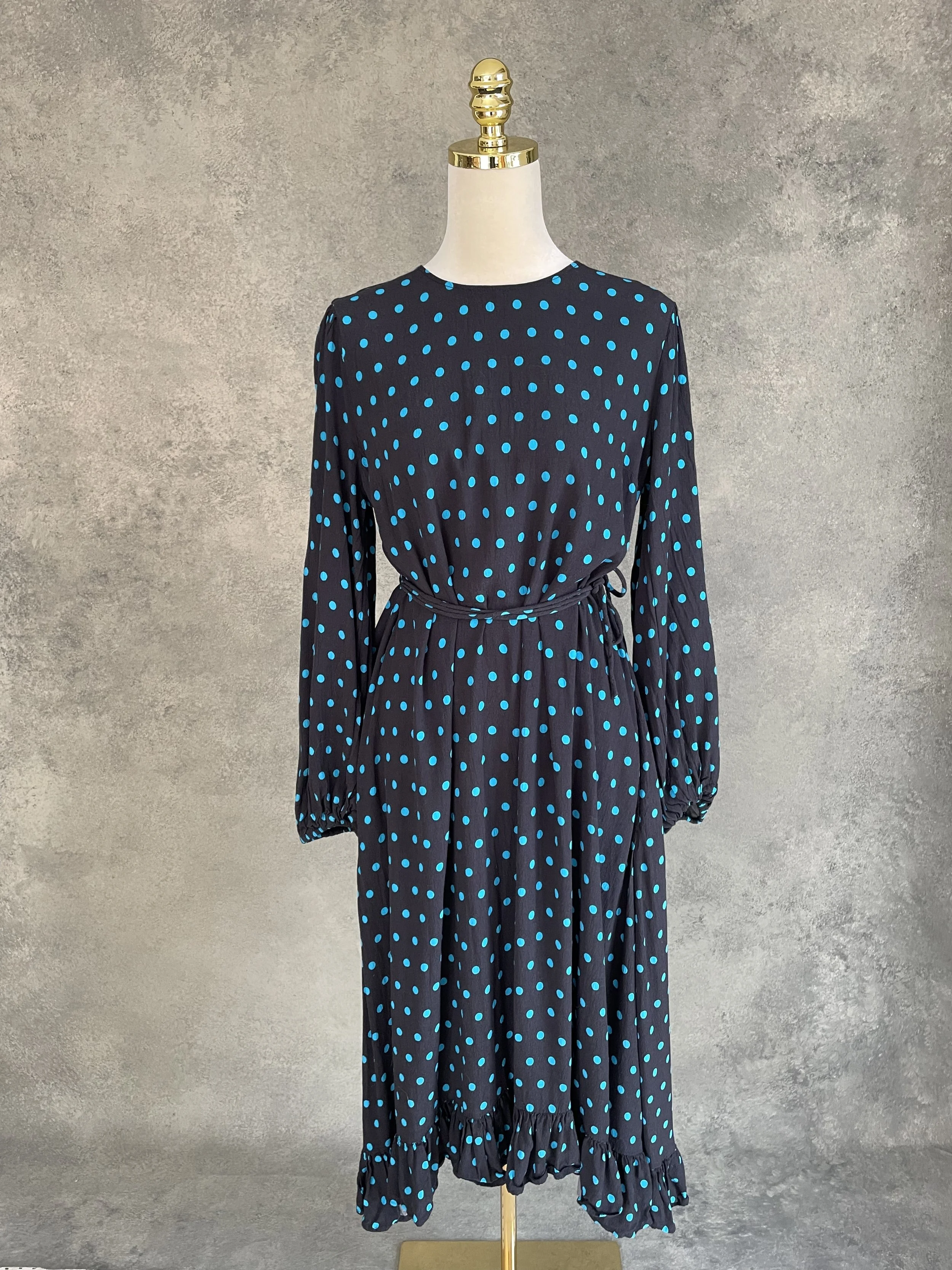 ESSENTIEL ANTWERP Polka Dot Midi Dress - Winter 2021 Rare Edition