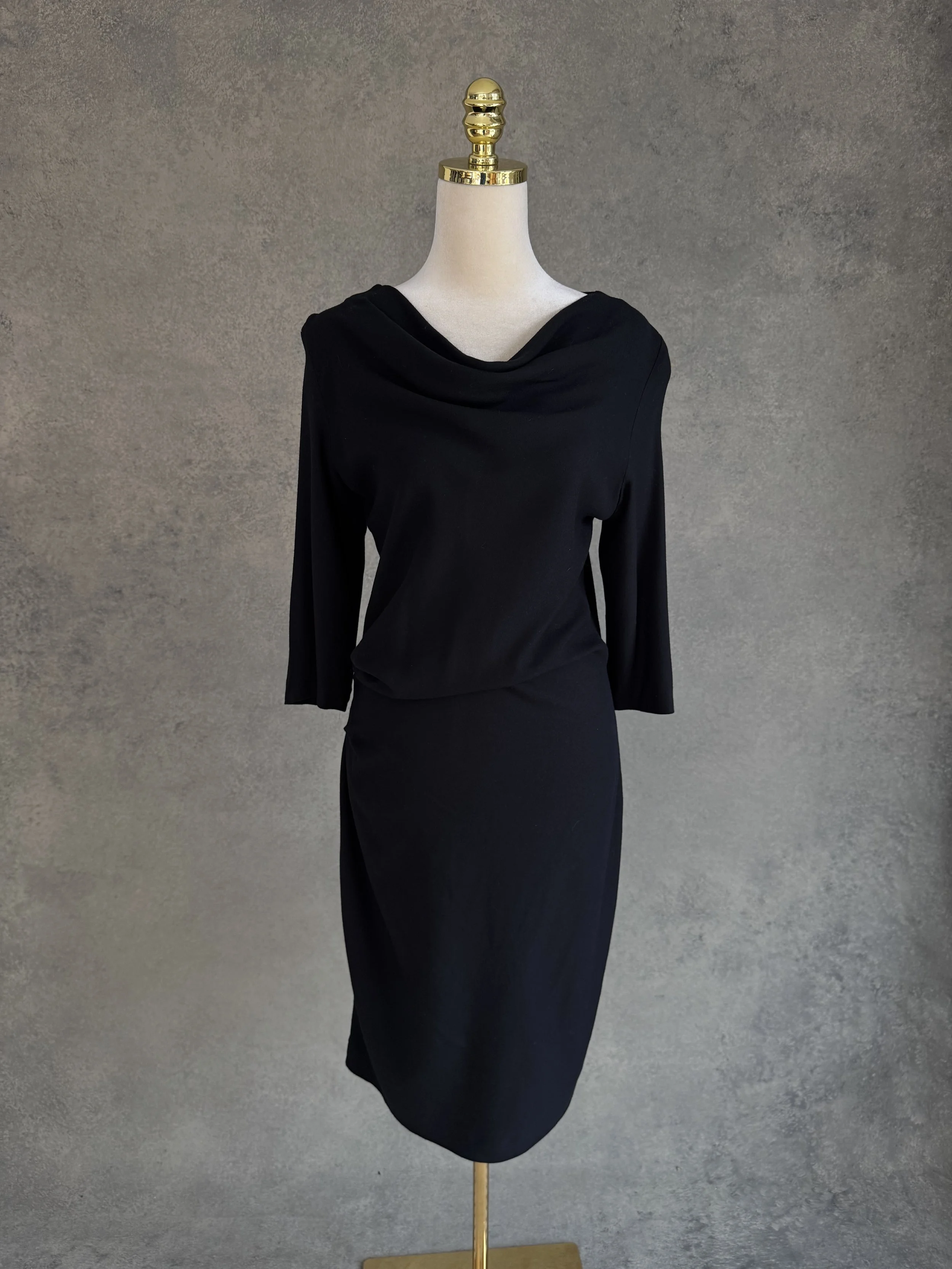 RUE BLANCHE Drape-Front Jersey Dress