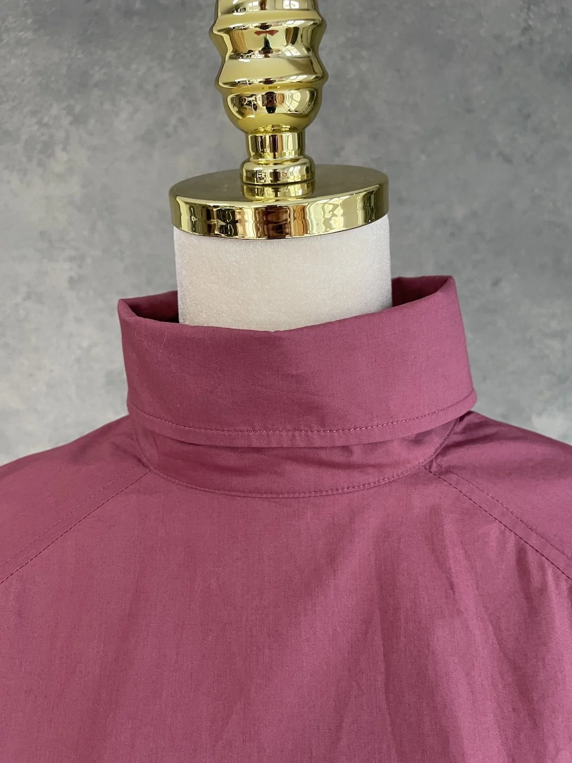 Blanche Blouse turtle neck brick red buttons down bach_1179.jpg