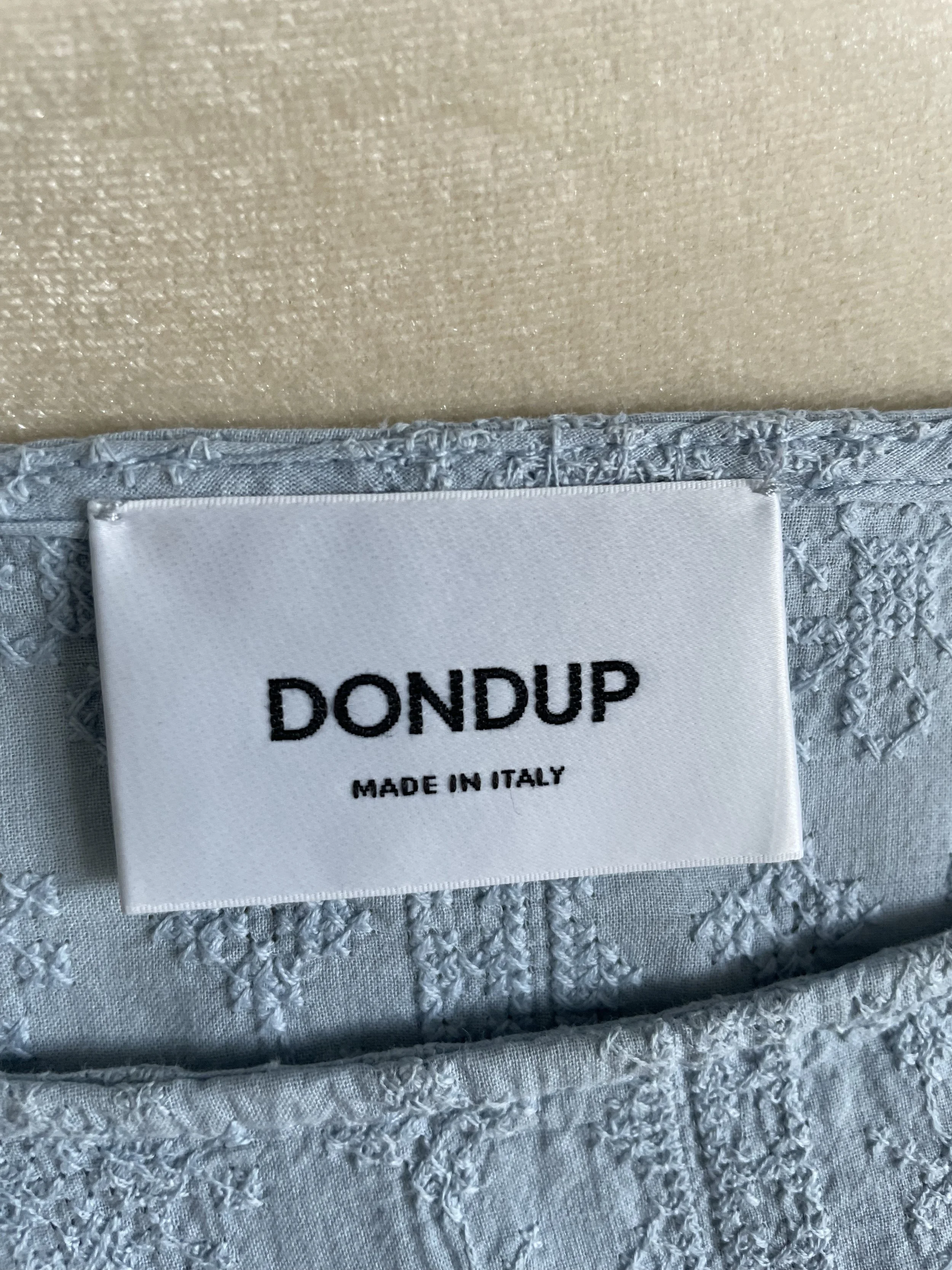 Interior brand tag showing 'DONDUP' and 'MADE IN ITALY'