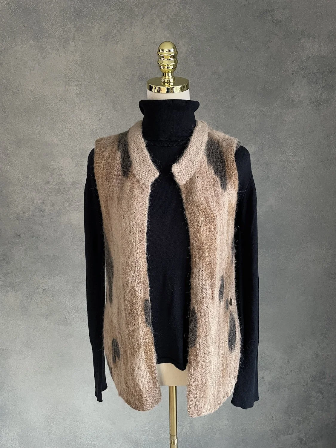 10 FEET Three-Tone Mohair Blend Vest
