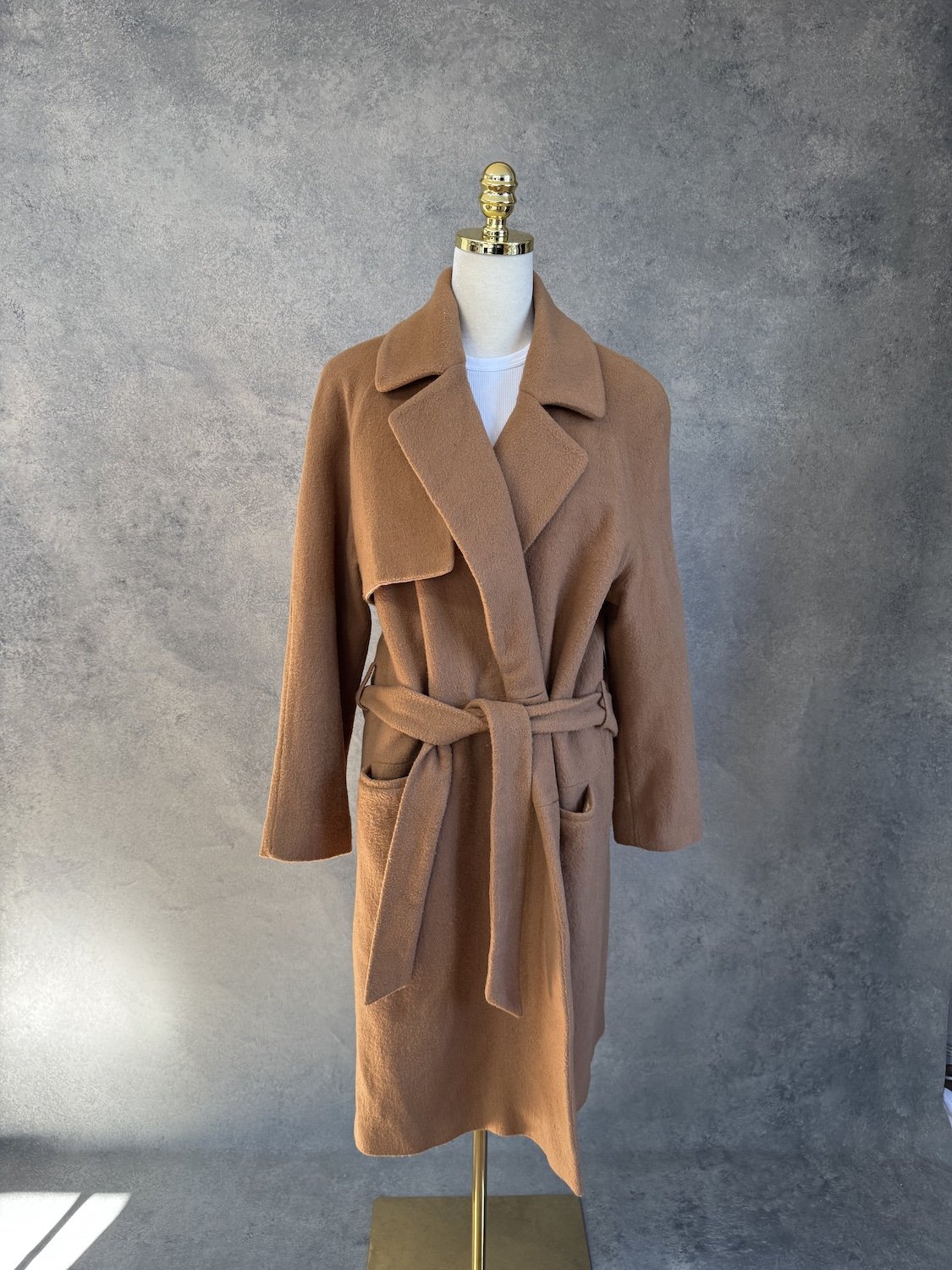 2NDDAY Camel Brown Wrap Coat