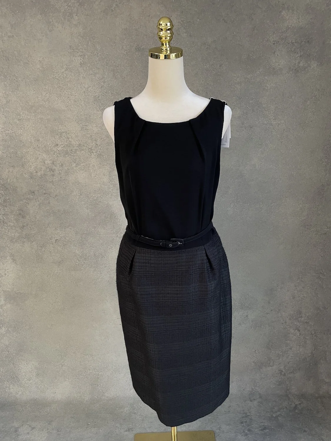 MAX MARA Sleeveless Sheath Belted Dress