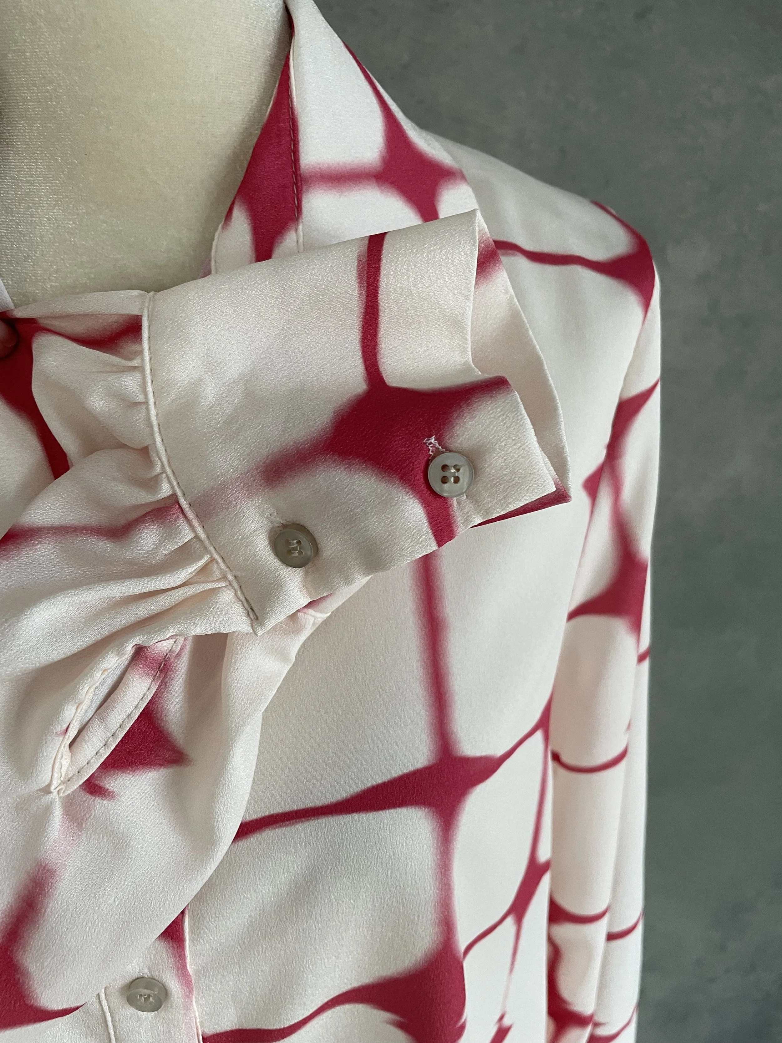 Detail shot of the cuff and sleeve detailing.