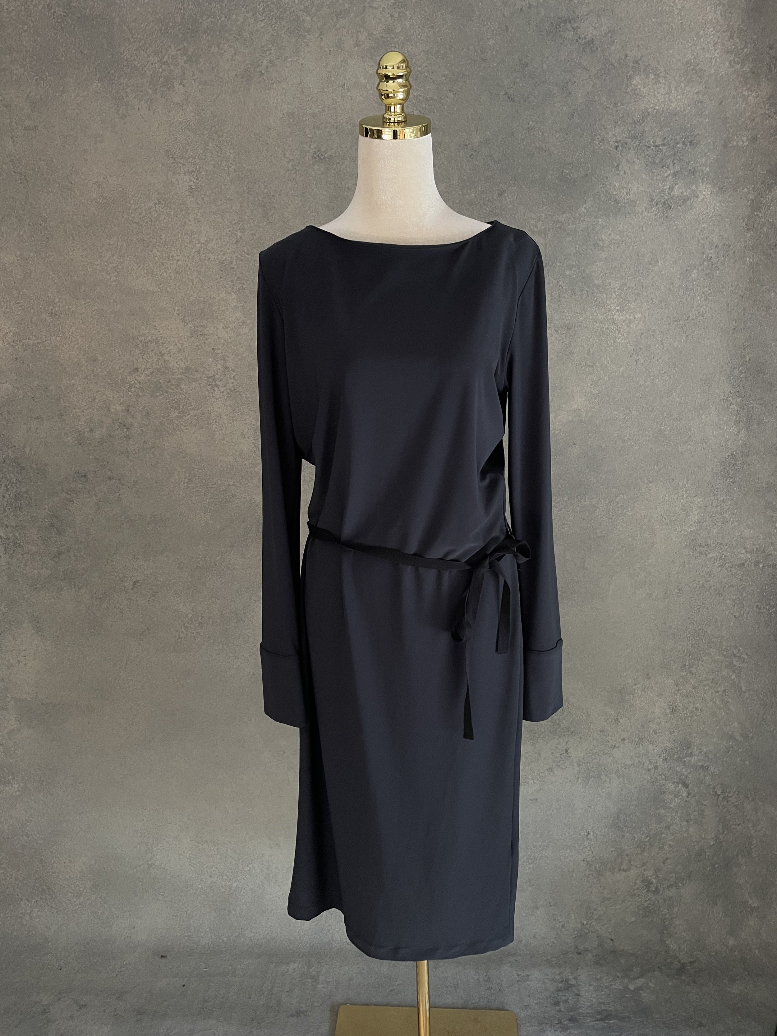 RUE BLANCHE  Belted Midi Dress