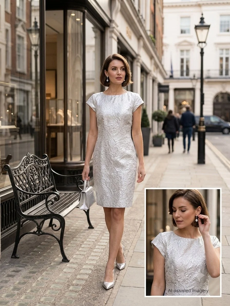 AI-generated lifestyle image of Scapa dress