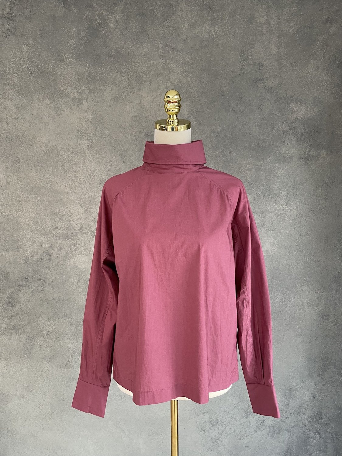 Blanche Blouse turtle neck brick red buttons down bach_1178-1.jpg