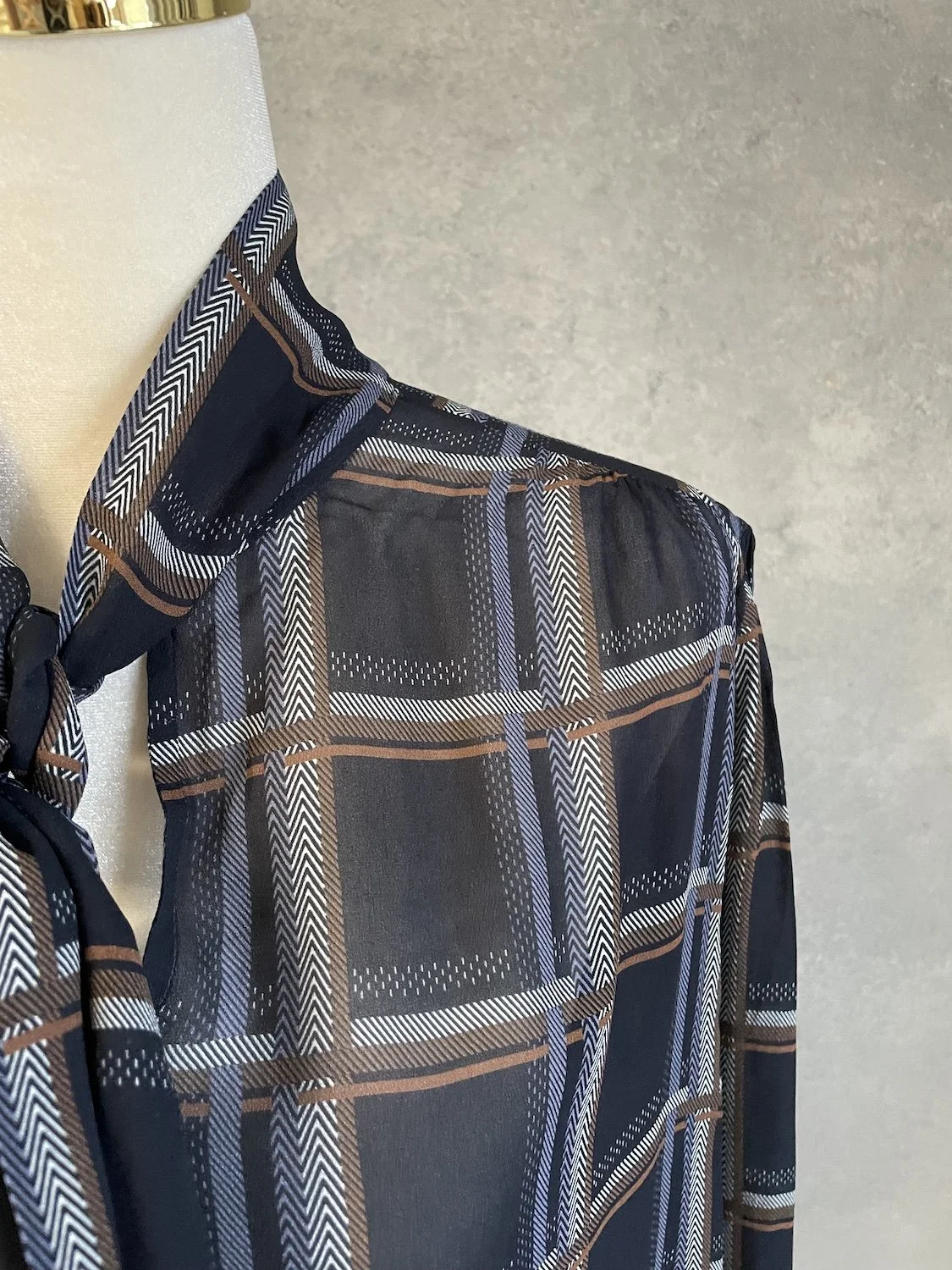 Close-up of the Caroline Biss blouse