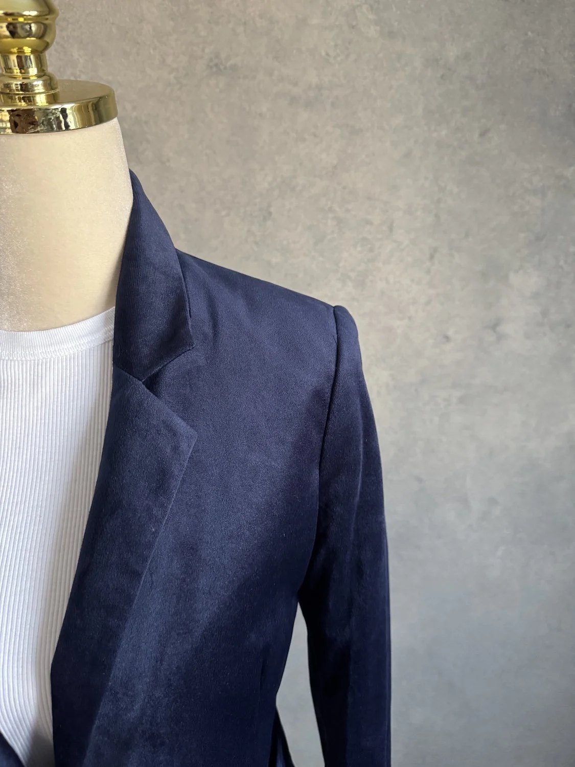 2nd Day Dark blue Velvet blazer _1611.jpg