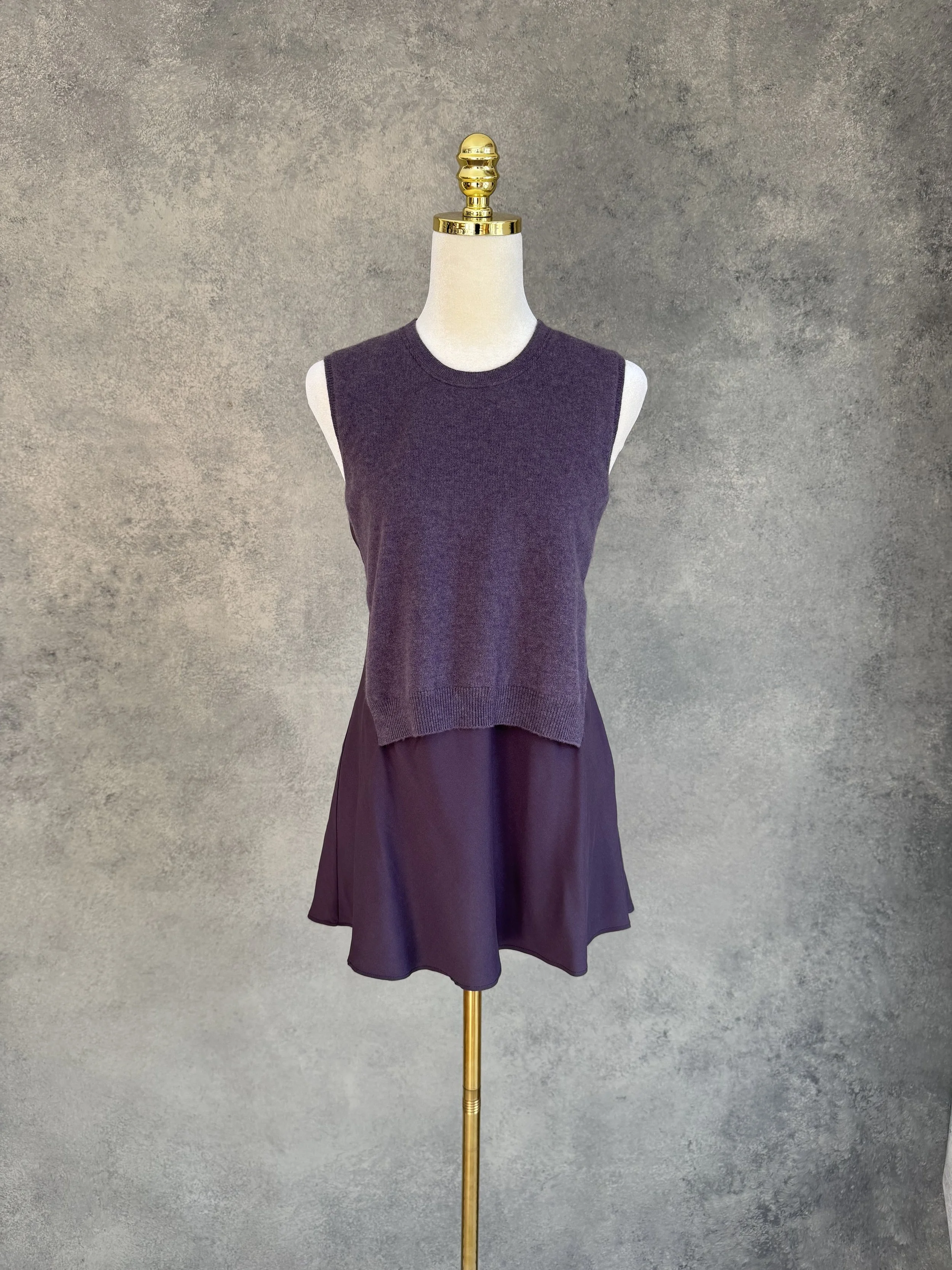 BRUNELLO CUCINELLI Mauve Cashmere-Silk Top